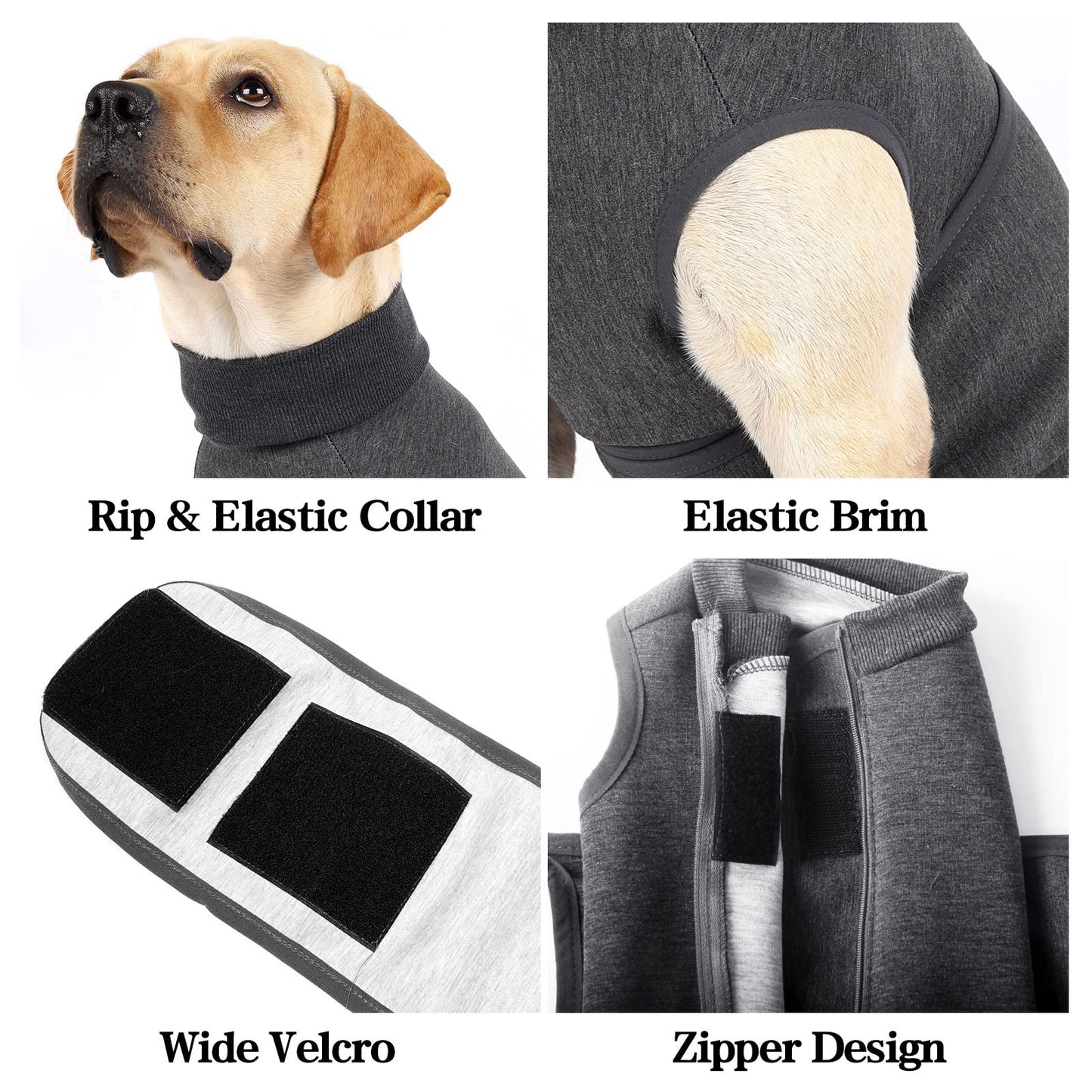 Pssopp Anxiety Coat for Dogs, Keep Calm Breathable Light Weight Wrap Vest with for Best Calming Effect for Dogs (M.)