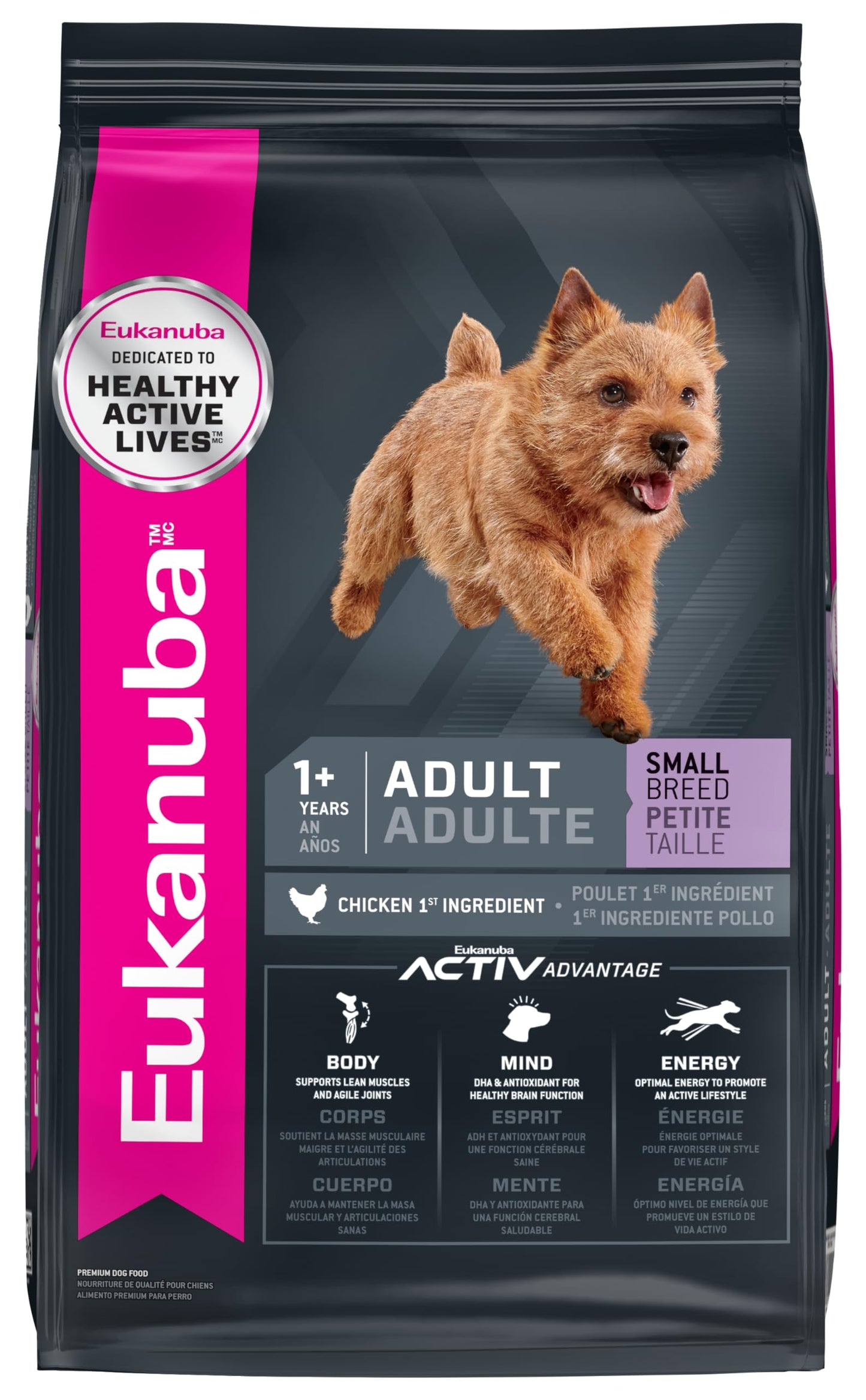 Eukanuba Adult Small Breed Dry Dog Food, 4.5 lb Bag