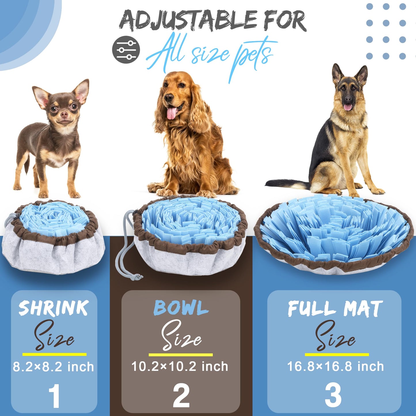 Meifsou Dog Anxiety Vest, Skin-Friendly Thunder Jacket for Dogs, Dog Calming Shirt for Thunder, Fireworks, Vet Visits and Separation - Keep Pet Calm Without Medicine & Training, Anti Anxiety for Dogs