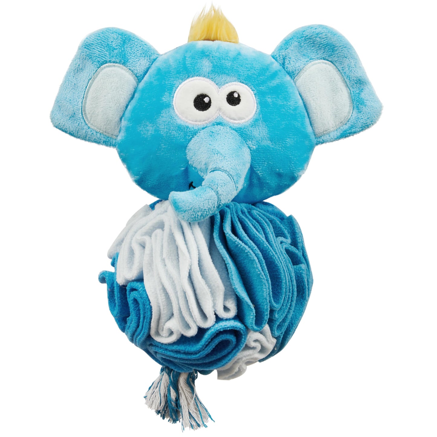 Outward Hound by Nina Ottosson Stuff N' Snuffle Plush Snuffle Ball Dog Puzzle, Elephant, Blue
