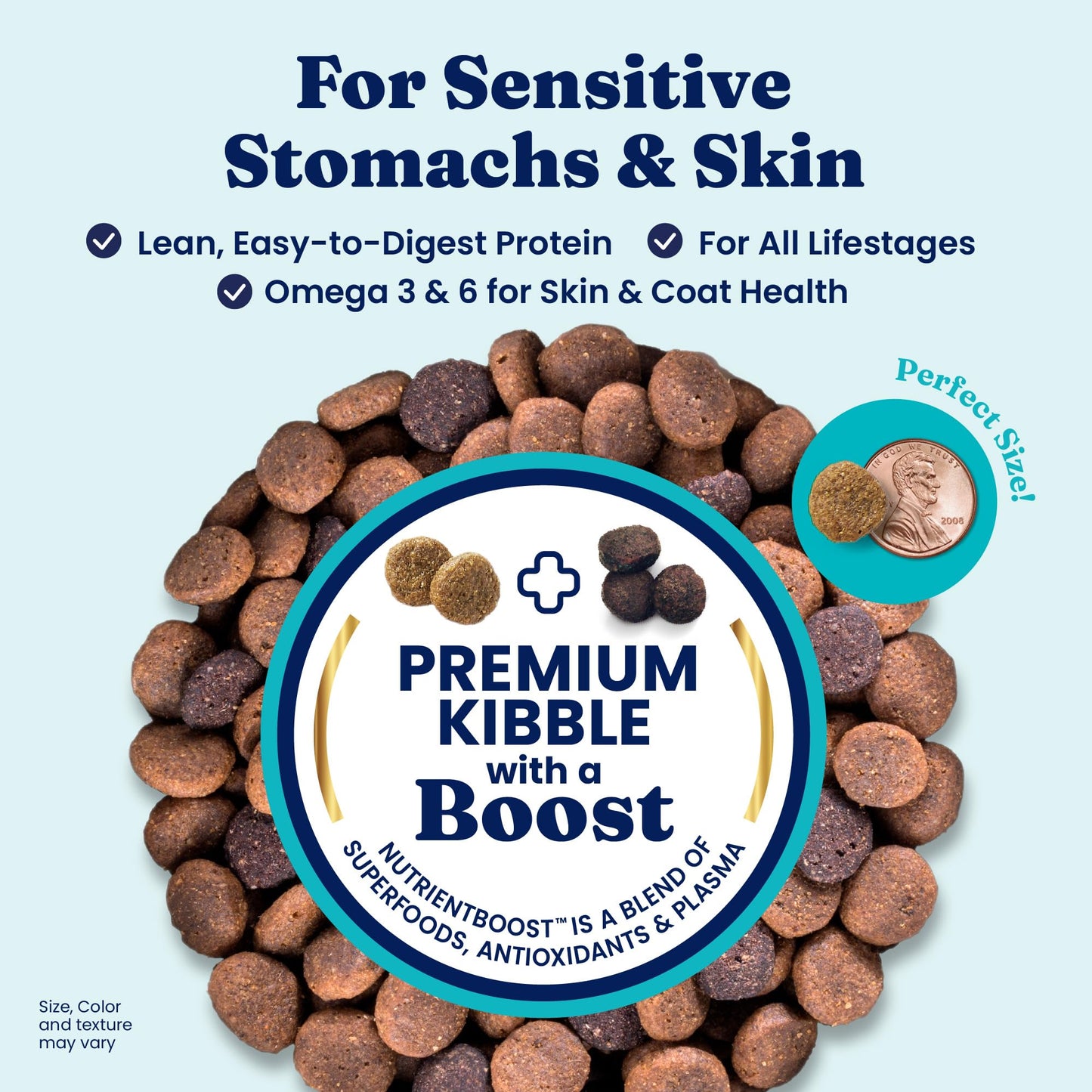 Solid Gold Dry Dog Food for Sensitive Stomachs - Grain Free & Gluten Free w/Venison, Pumpkin & Probiotics for Gut Health & Digestion - Sensitive Stomach Dog Food for All Ages - Nutrientboost –3.75LB
