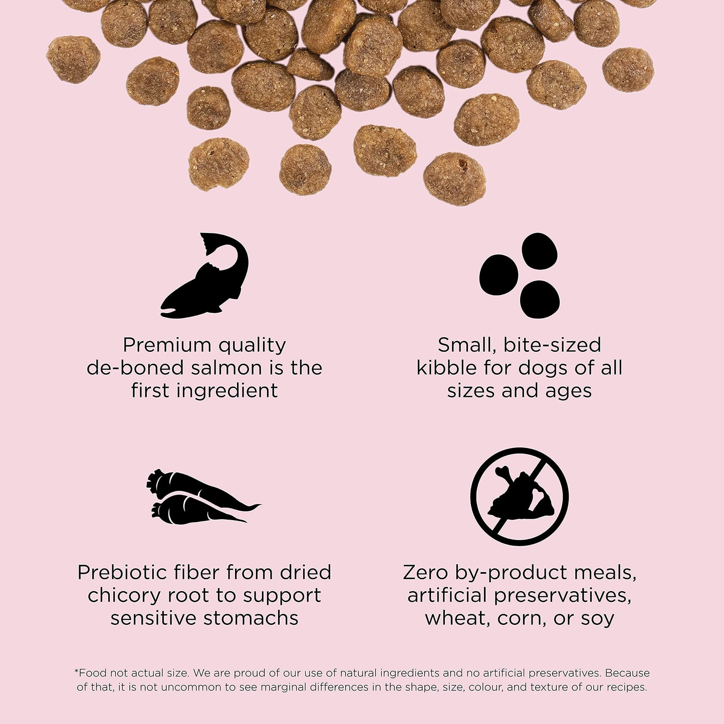 Go! Solutions Sensitivities Limited Ingredients, Grain-Free Dry Dog Food, Small Bites Salmon Recipe for Sensitive Stomach, 22 lb Bag