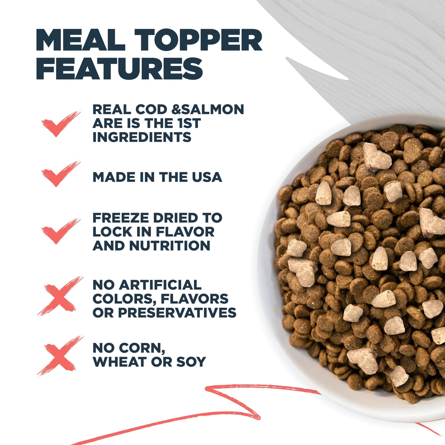 Blackwood Dog Food Topper, Cod and Salmon Recipe, 8 Ounce, High Protein with Omega 3 Fatty Acids, Use as Training Treat, Meal, or Topper