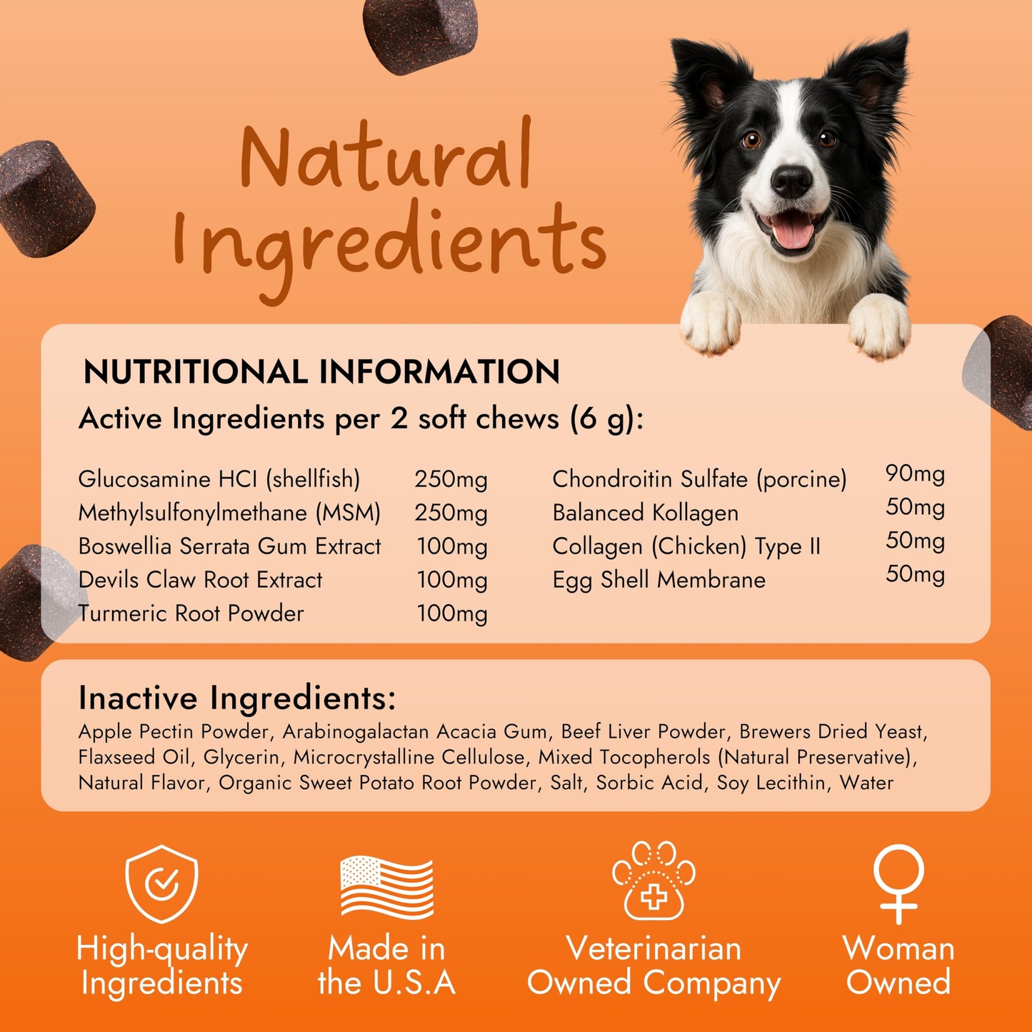 Pet Vet Products Dog Hip and Joint Supplement - Glucosamine for Dogs (Beef Liver, 60 Chews) - Dog Joint Supplement with MSM, Chondroitin, Vet Approved Dog Vitamins -Mobility Joint Pain Supplements