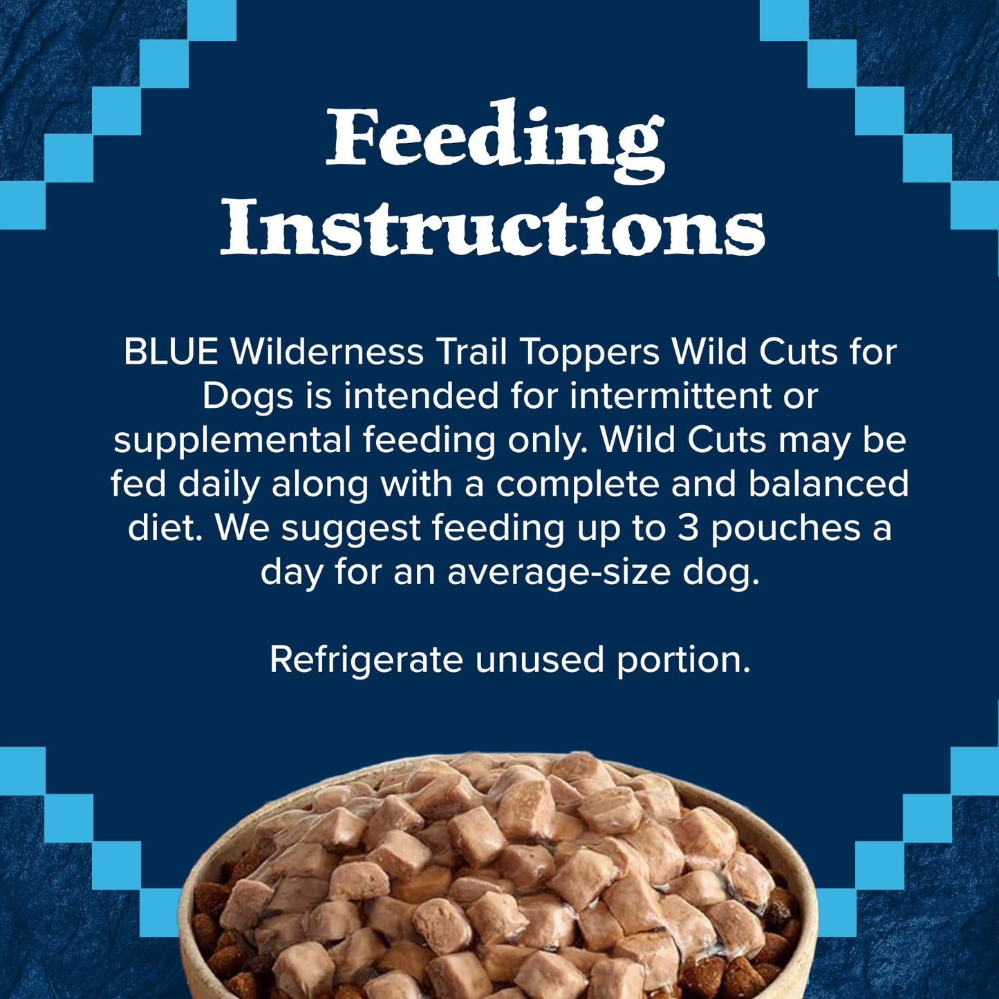 Blue Buffalo Wilderness Trail Toppers Wild Cuts Wet Dog Food Variety Pack, High-Protein & Grain-Free, Made with Natural Ingredients, Chicken and Beef Flavors, 3-oz Pouches, (12 Count, 6 of Each)