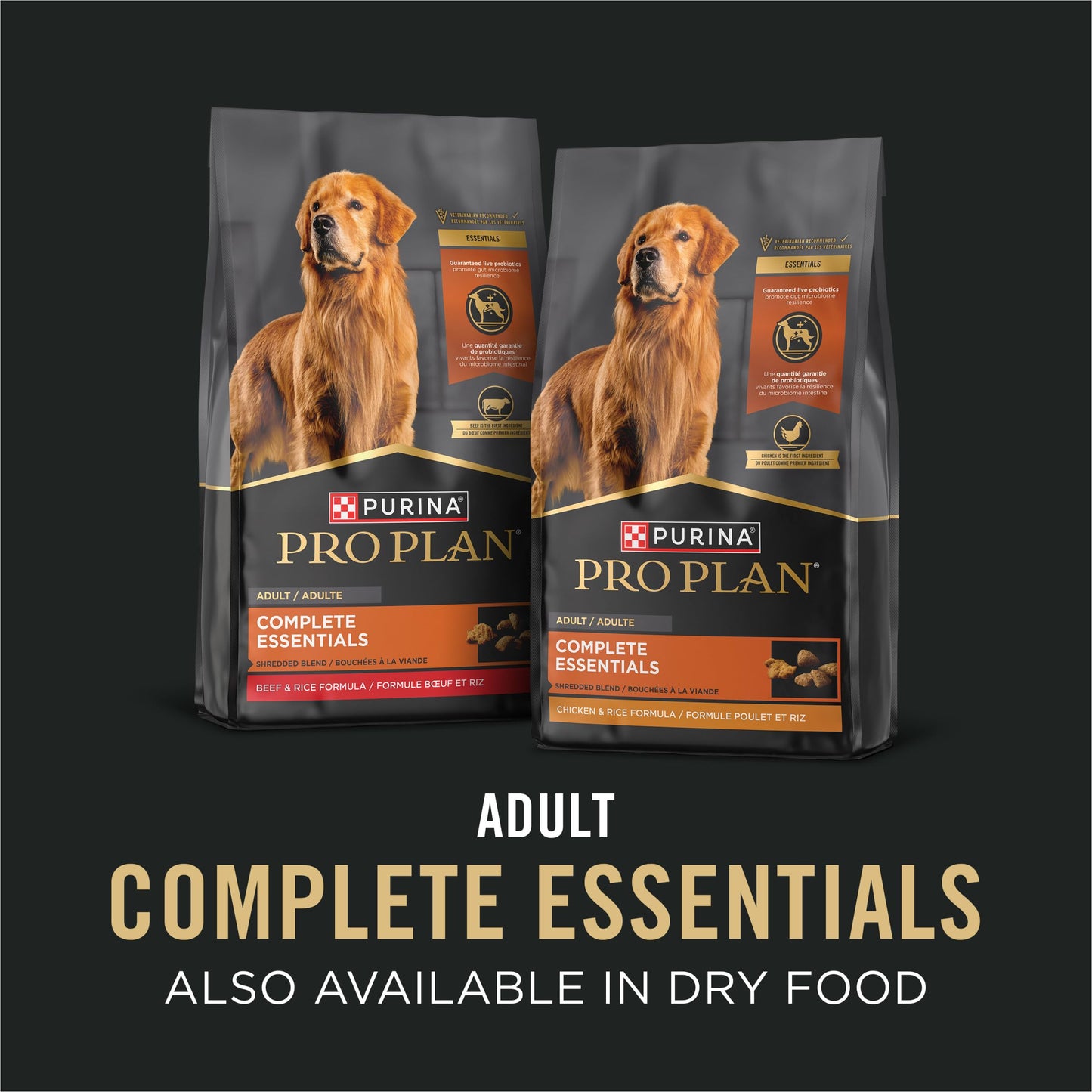 Purina Pro Plan Complete Essentials Wet Dog Food, Lamb and Vegetables and Turkey and Vegetables in Gravy Variety Pack - (Pack of 12) 13 oz. Cans