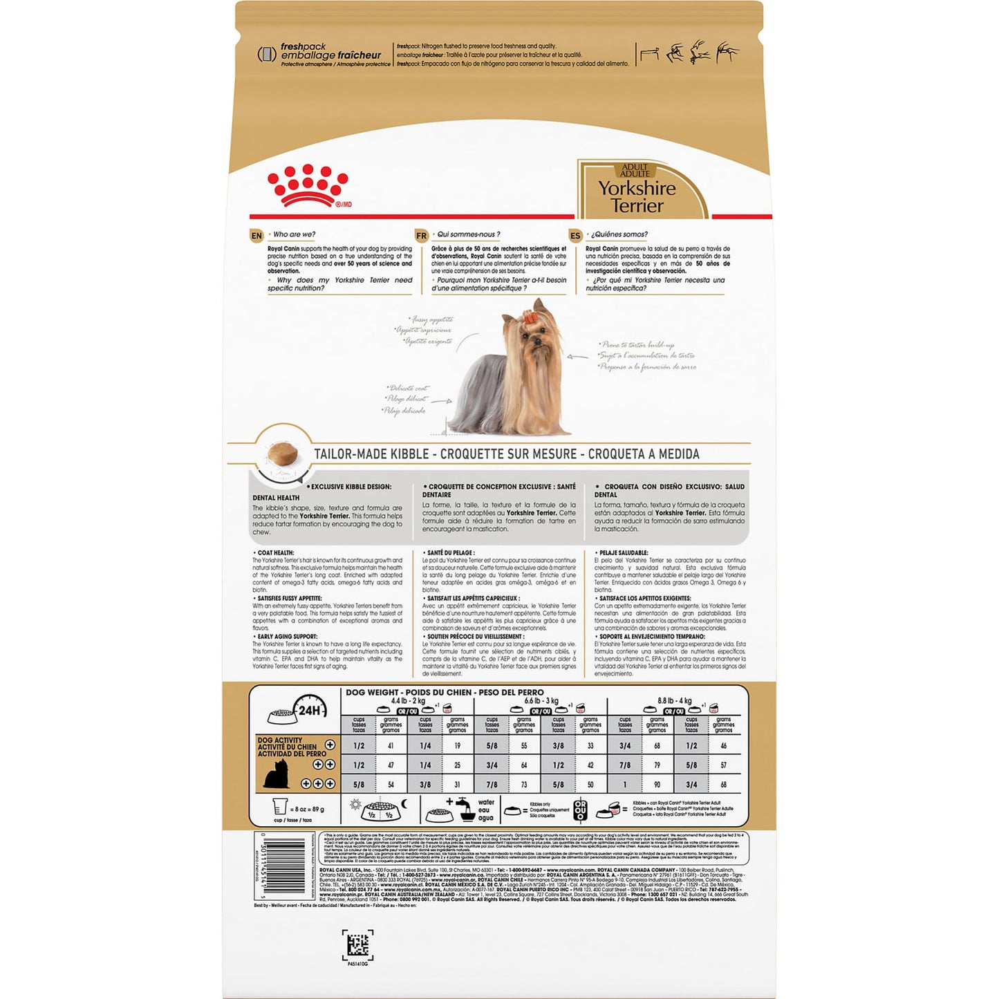 Royal Canin Yorkshire Terrier Adult Dry Dog Food, 2.5 lb bag