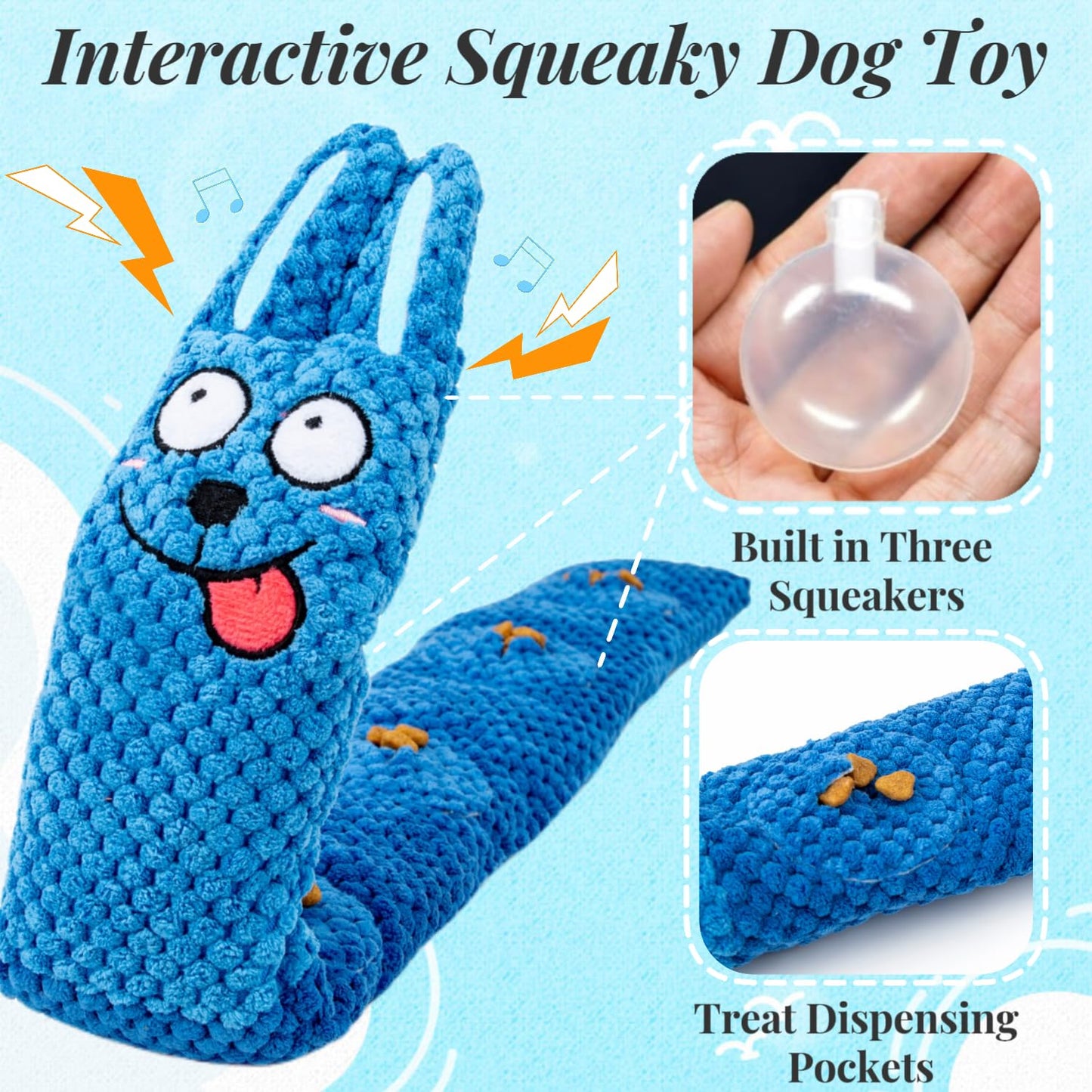 Interactive Dog Toys to Keep Them Busy, Frozen Treat Dog Enrichment Ball Toy for Aggressive Chewers, Puzzle Feeder Toy, Easy-to-Clean, Low-Mess Design for Medium & Large Dogs