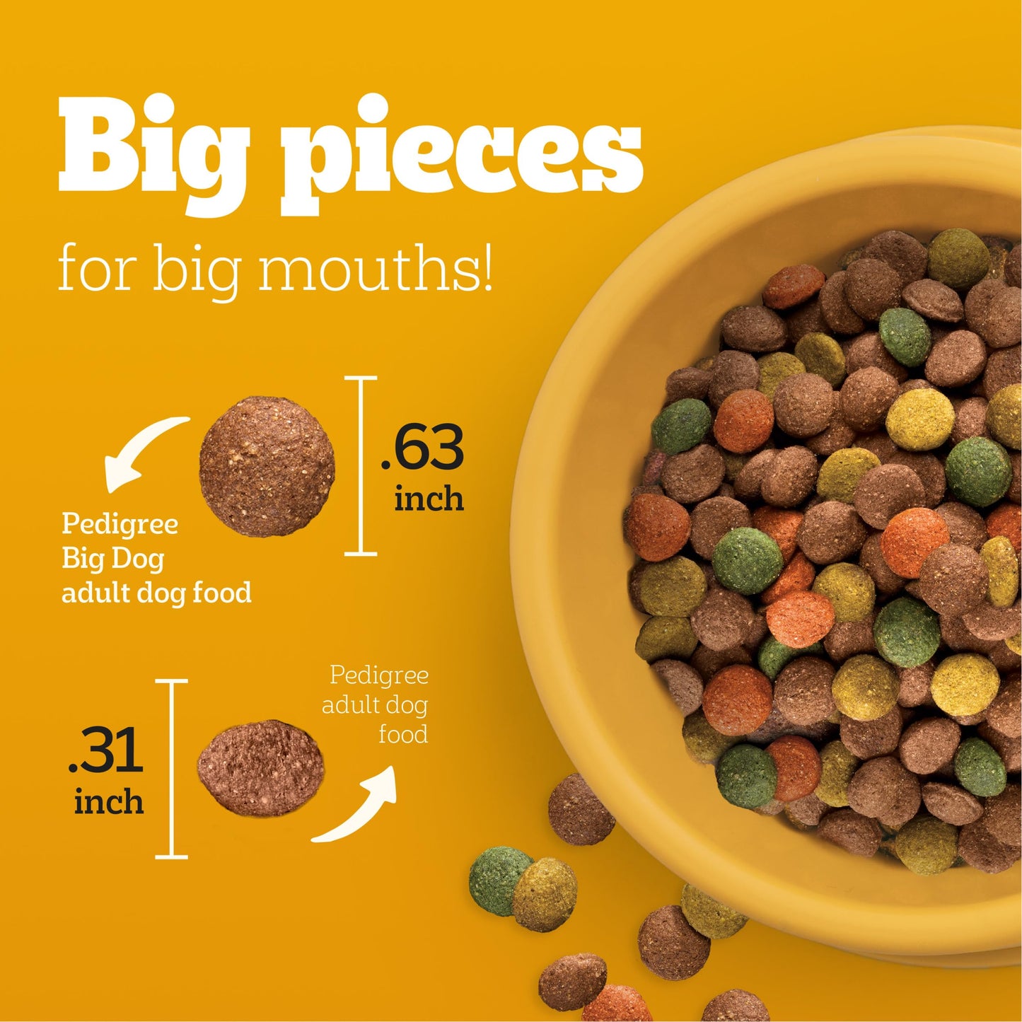 Pedigree Complete Nutrition Big Dog Dry Dog Food, Roasted Chicken, Rice and Vegetable Flavor, 16 lb. Bag