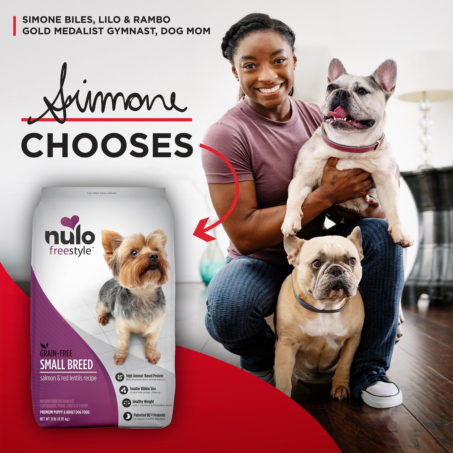 Nulo Freestyle Small Breed Dog Food, Premium Adult and Puppy Grain-Free Dry Smaller Sized Kibble Food, with BC30 Probiotic for Healthy Digestion Support, 6 Pound (Pack of 1)