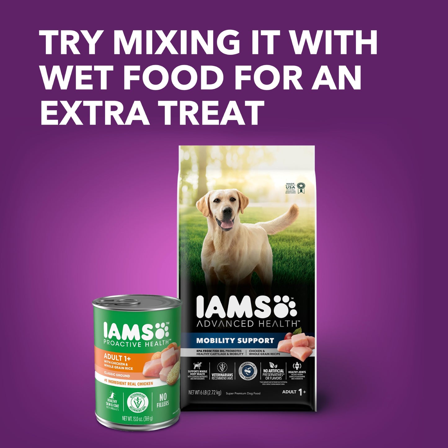 IAMS Advanced Health Mobility Support Chicken and Whole Grain Recipe Adult Dry Dog Food, 27 lb. Bag
