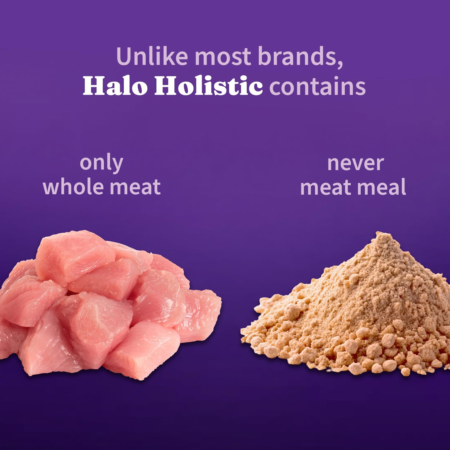 Halo Holistic Dog Food Cage Free Turkey & Sweet Potato Formula, Grain Free Dry Dog Food, for Healthy Weight Support, Kibble for Adult Dogs, 3.5 lb Bag