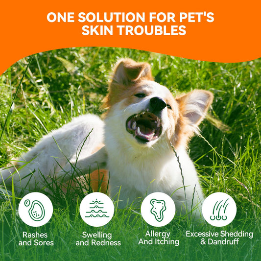 PUAINTA Hot Spot Treatment for Dogs, Pure Natural Dog Itch Skin & Allergy Relief Spray, Hot Spot Spray for Dogs Cats - Helps Alleviate Sensitive Skin, Licking Paws, 4oz