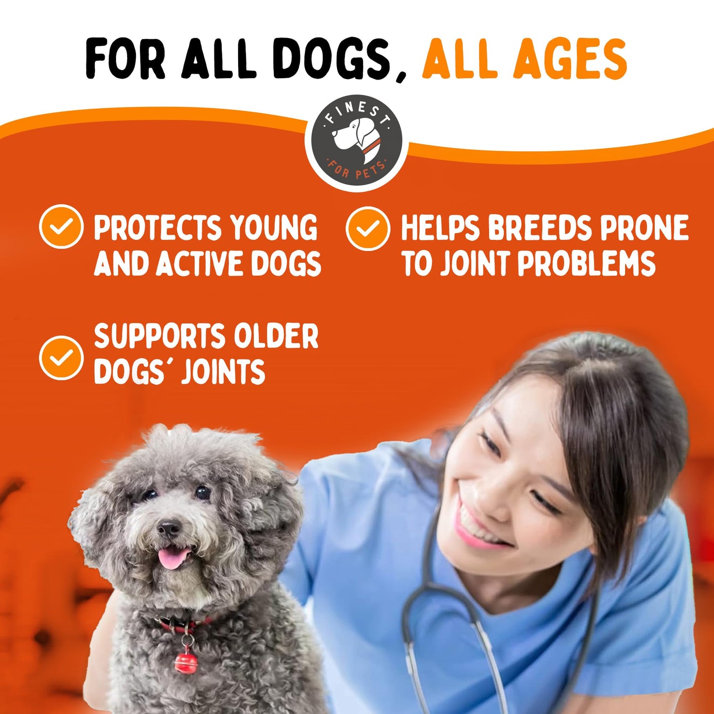 Premium Liquid Glucosamine Hip and Joint Supplement for Dogs - Fast Natural Arthritis Pain Relief and Better Mobility - Extra Strength with Chondroitin MSM and Hyaluronic Acid. Made in USA 16oz.