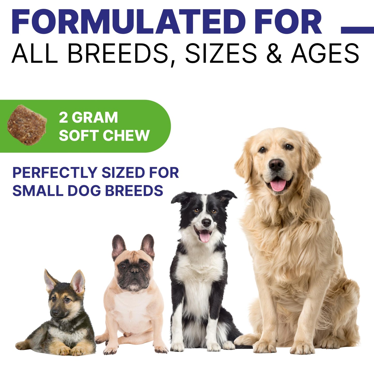 Probiotic, Enzyme, Prebiotic, Dog Chews for Digestive Support - Helps with Stool Consistency, Gas, Constipation, Diarrhea - 120 Chews Single Pack Duck