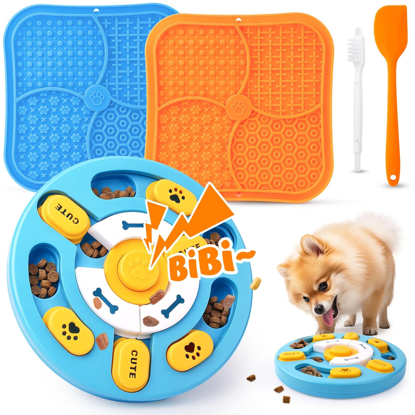 Eefitoys Advanced Dog Puzzle Toys for IQ Training & Mental Stimulation,Dog Lick Mat with Suction Cups for Anxiety Relief and Keeping Them Busy