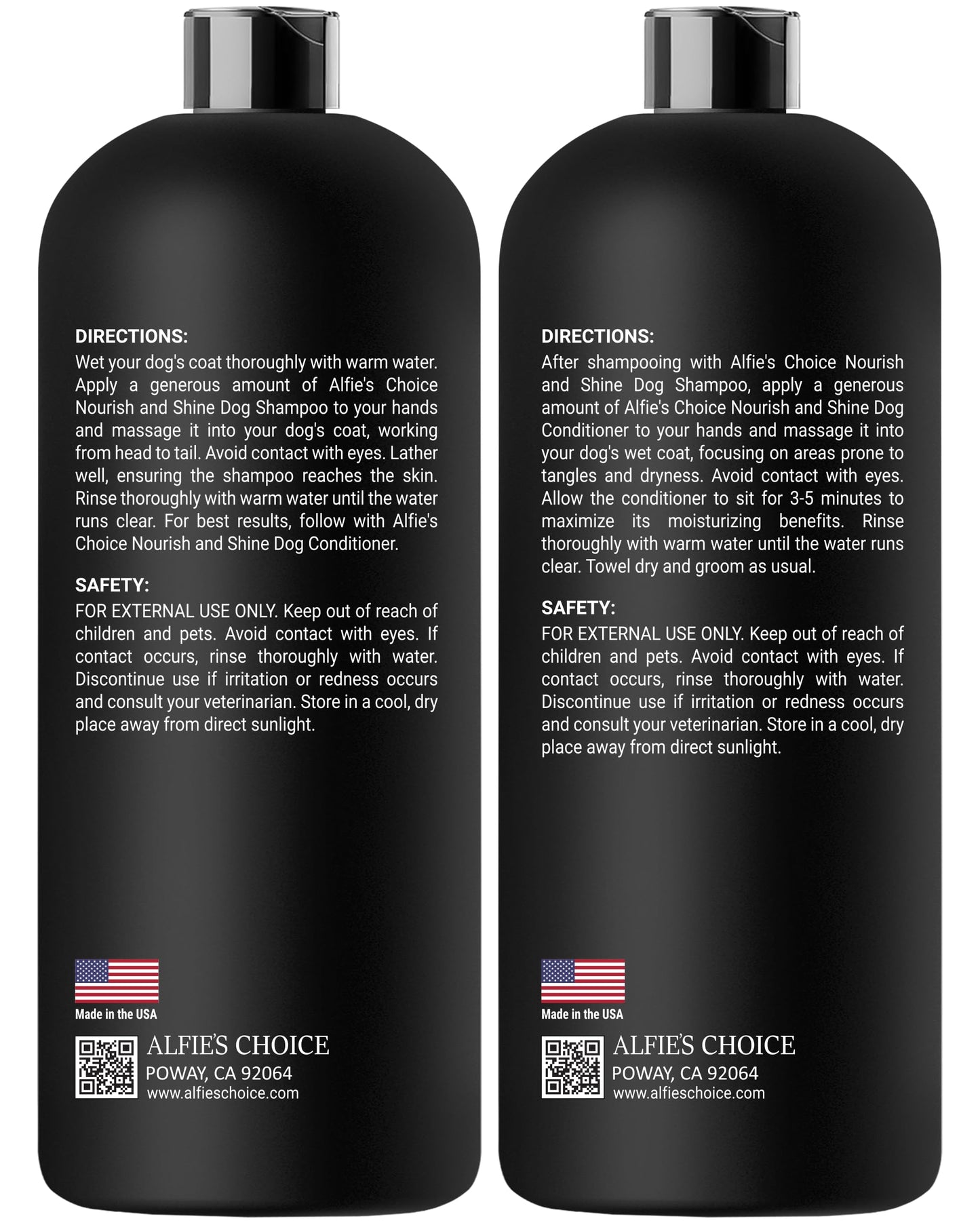 Dog Shampoo and Conditioner Set for Itchy Skin, Allergies & Odor – 2-in-1 Calming Formula with Lavender, Rosemary & Biotin – Moisturizing & Detangling – Safe for Puppies & All Breeds – 16 oz x 2