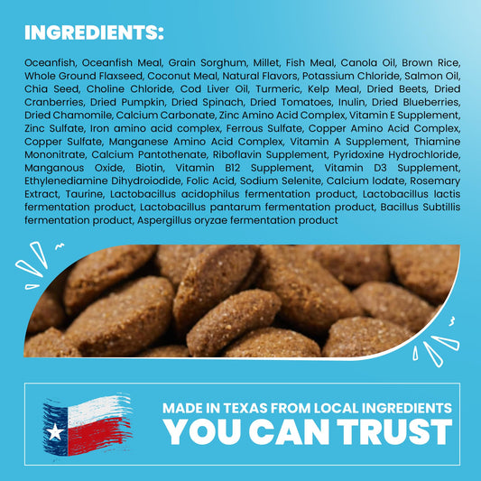 Muenster Ancient Grains Ocean Fish Dry Dog Food, 4lb - Gluten-Free, High Protein, Digestive Support