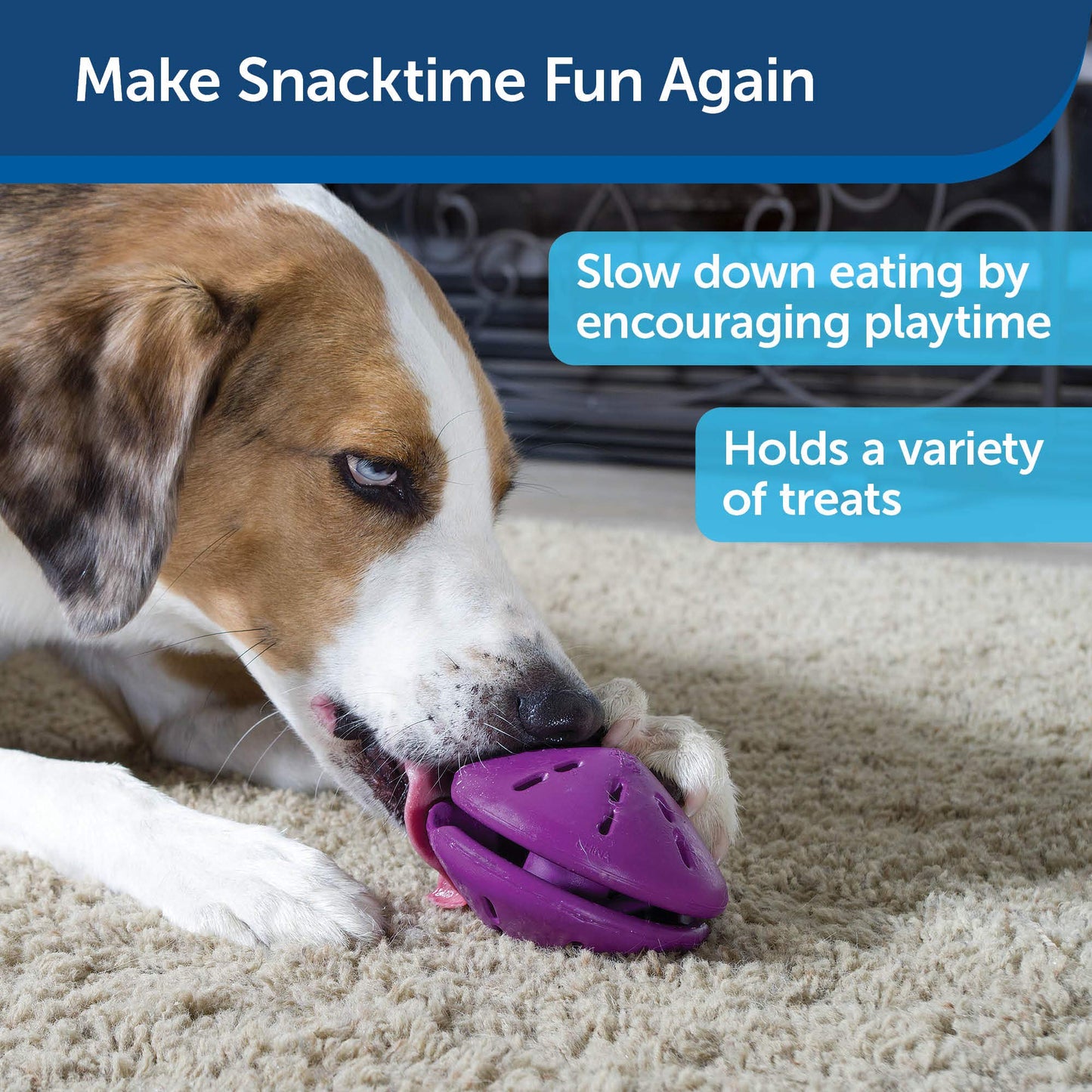 PetSafe Busy Buddy Twist'n Treat - BPA-Free Adjustable Meal Dispenser & Training Toy - Interactive Enrichment for Hard Chewers - Compatible with Hard & Smearable Treats - Helps Clean Teeth - Small