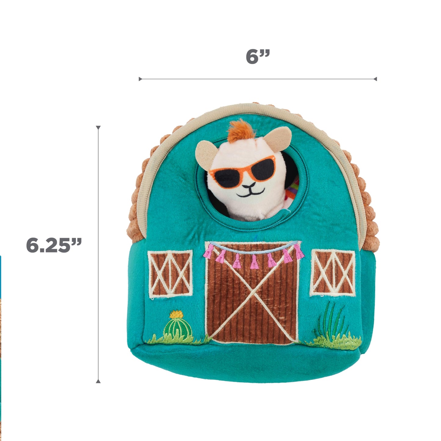 Outward Hound Hide A Llama Plush Dog Toy Puzzle