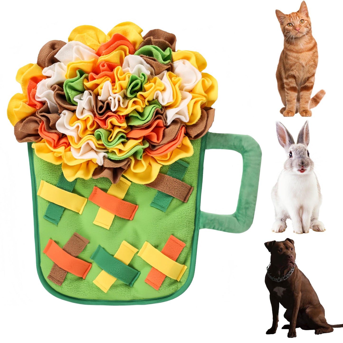 Snuffle Mat for Dogs, Dog Brain Stimulation Toys, Snuffle Mat For Dogs Large/Medium/Small Breeds, 20.47“x18.11" Non-Slip/Portable/Durable Enrichment Toys For Dog, Interactive Feed Game for Boredom
