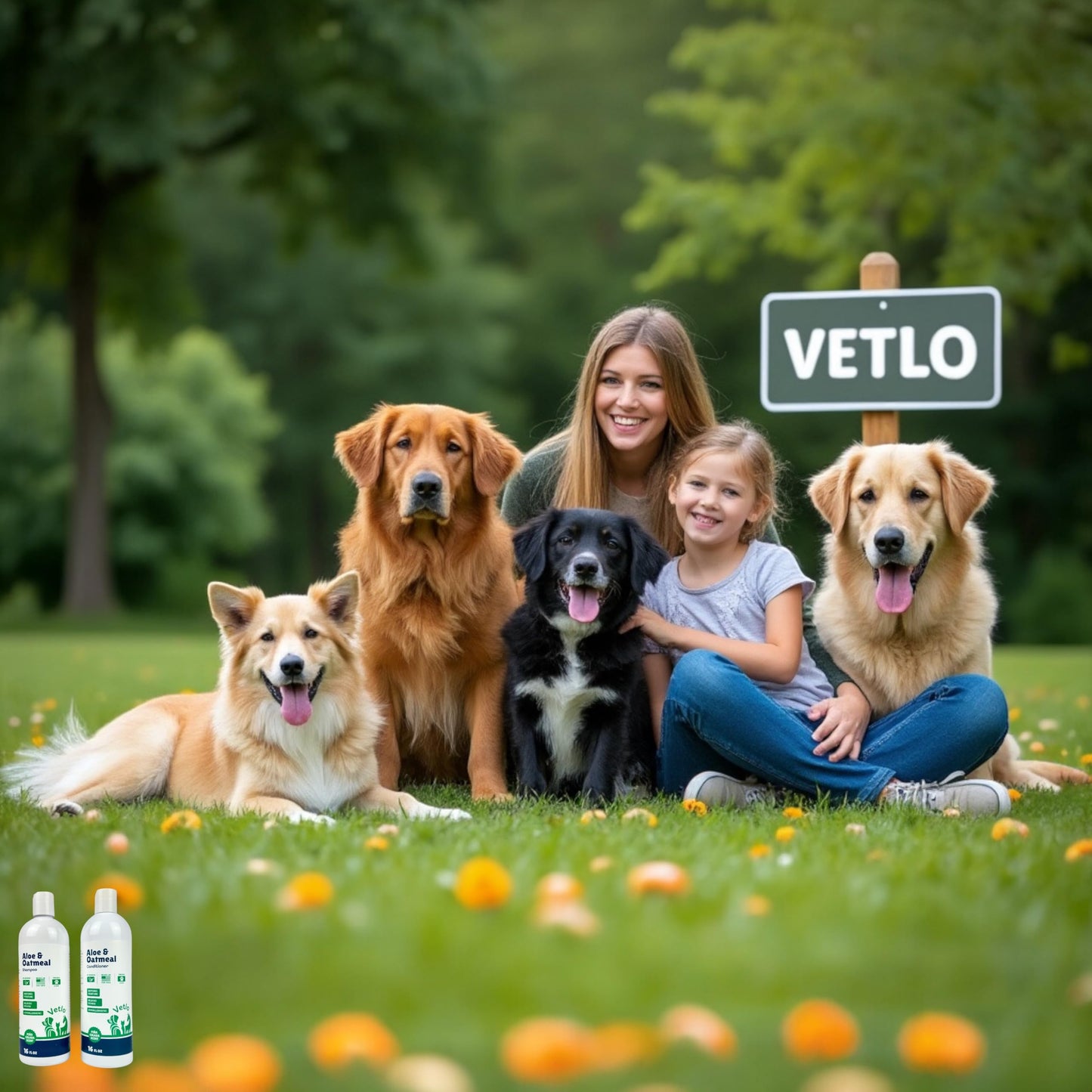 Dog Conditioner for Allergies and Itching & Daily Use - Detangling, Deshedding & Moisturizing Formula | Dog Coat Conditioner for Sensitive Skin | Grooming | Hypoallergenic | Itch Relief with Aloe