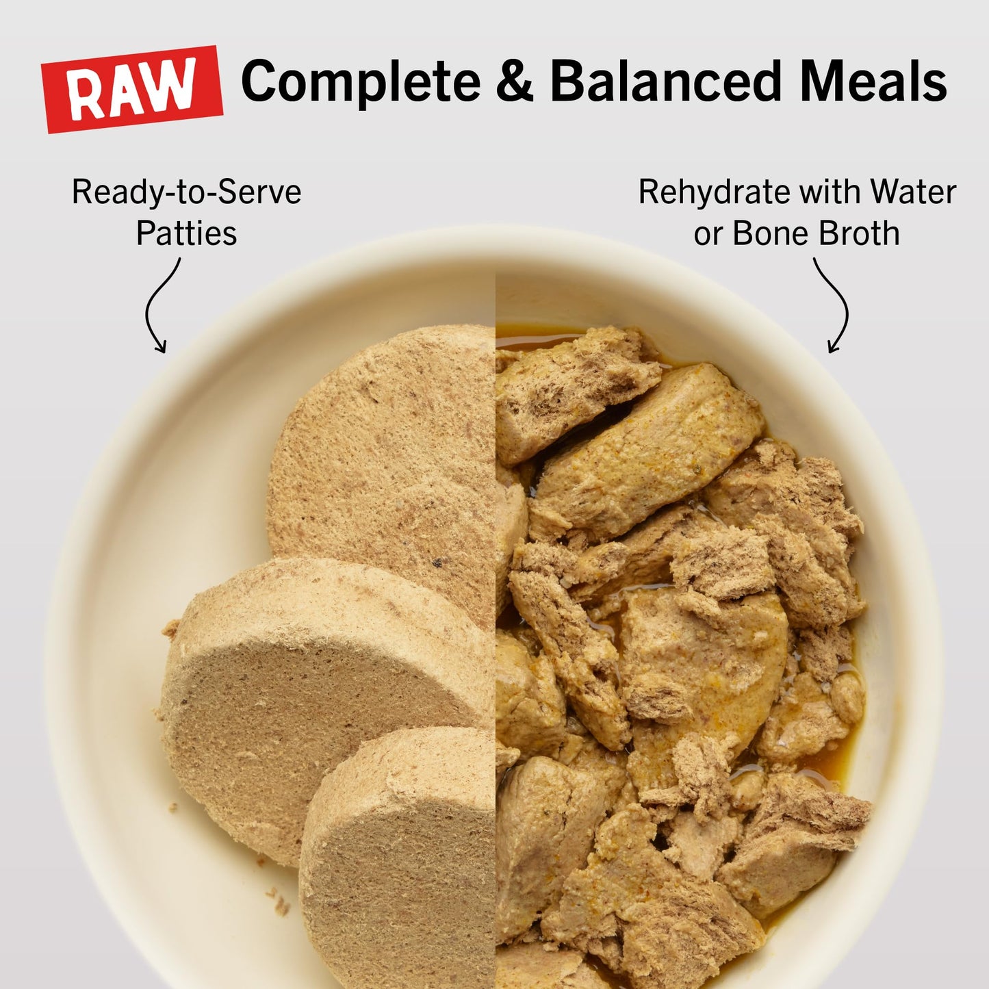 Stella & Chewy's Freeze-Dried Raw Dinner Patties - Beef Recipe - High Protein Grain-Free Puppy & Dog Food - Perfect For Picky Eaters - 5.5 oz