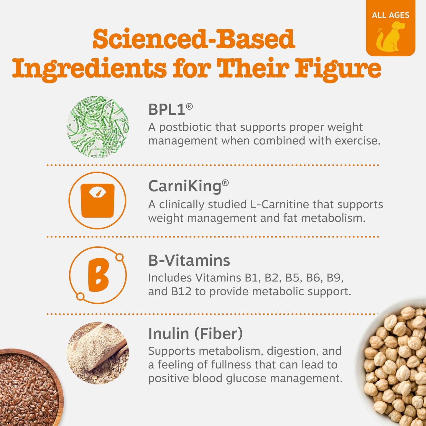 Zesty Paws Weight Management Bites for Dogs - Veterinarian Formulated - Metabolism & Appetite Control - L-Carnitine, Fiber, Postbiotics & B Vitamins - Healthy Weight Dog Supplement - 90 Count