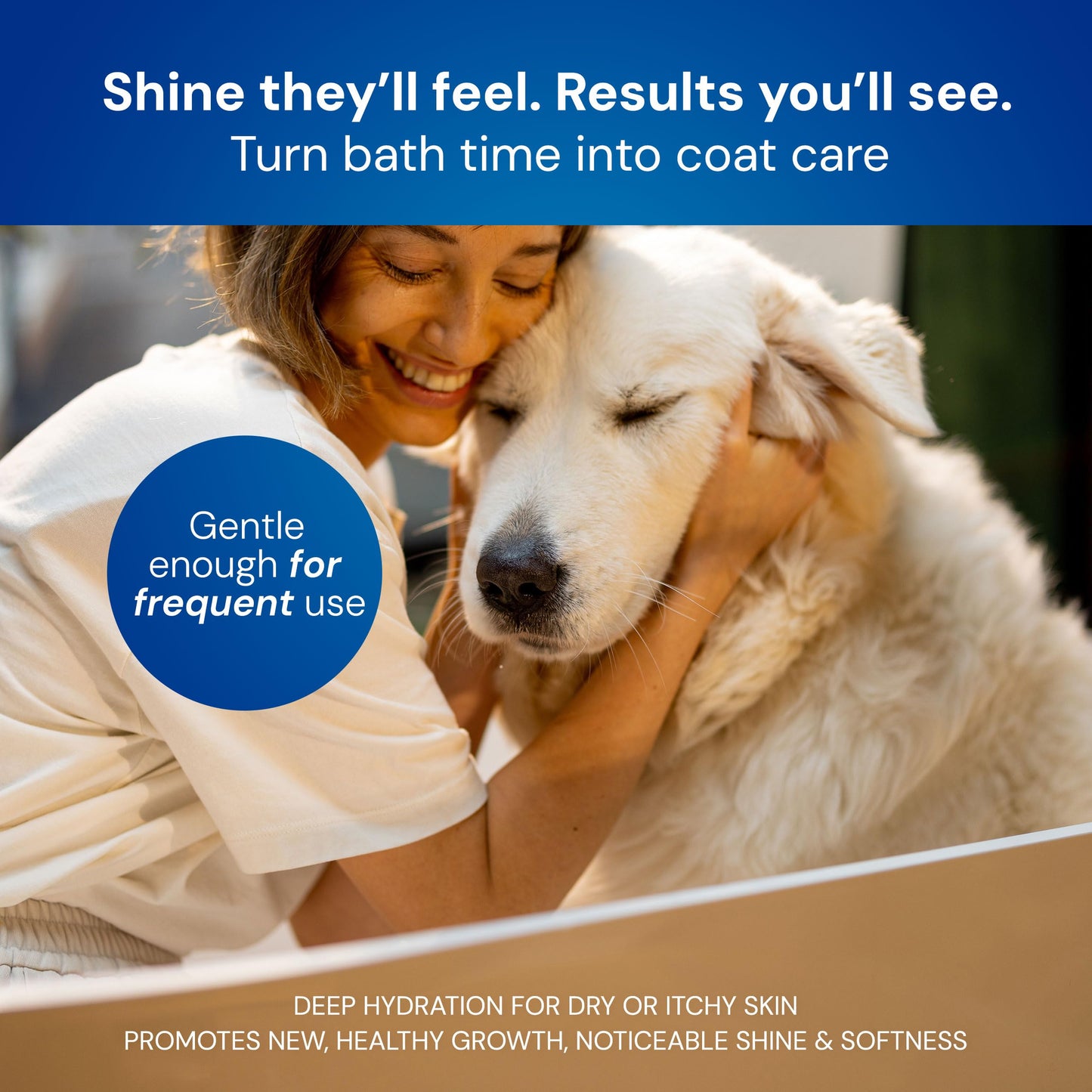 Green Coat Natural Dog Shampoo for Hair Loss with Grapeseed, Aloe & Cedarwood, Gentle Shampoo Specially Formulated to Beautify The Dogs Coat, USA Made, 16fl oz 473 ml.