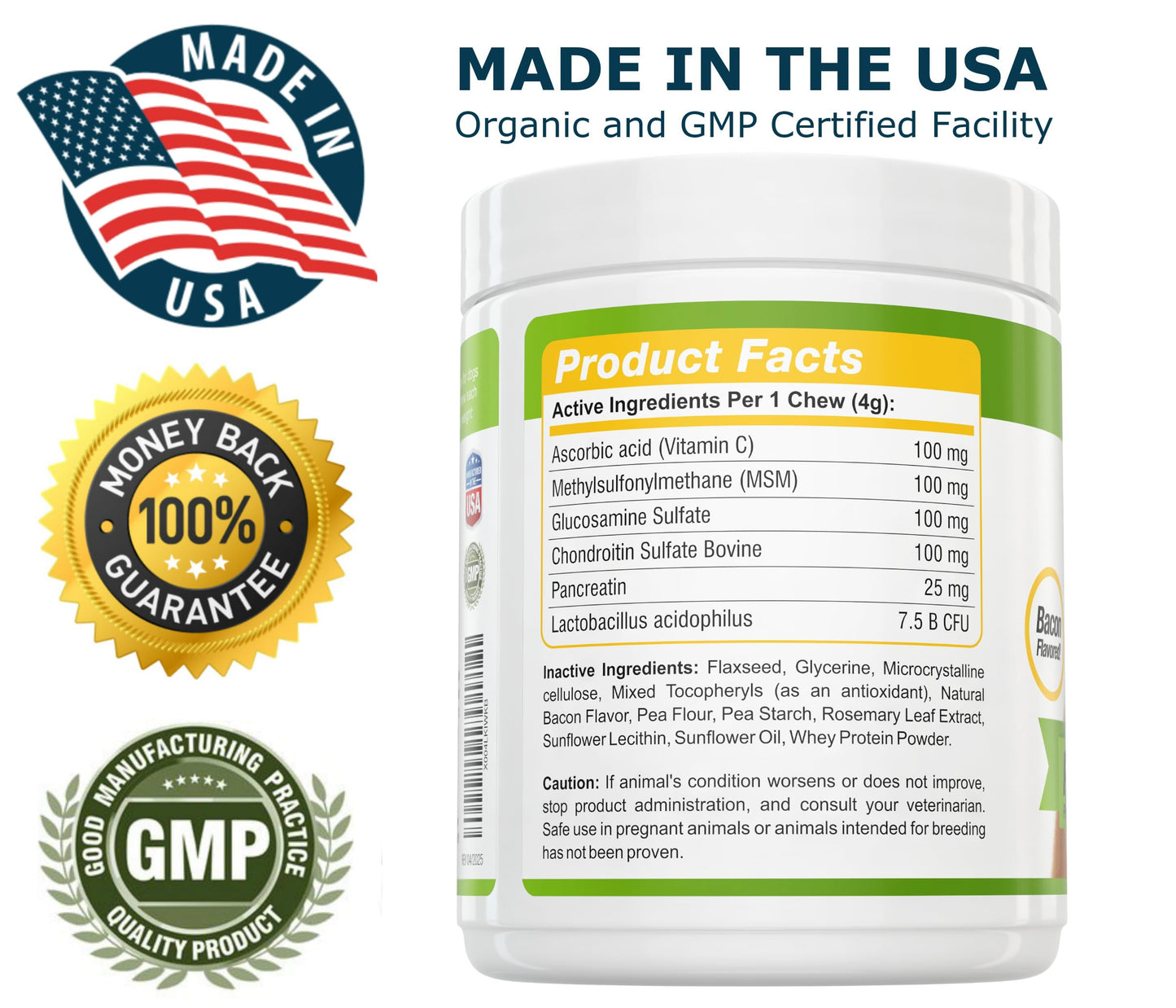 Dog Skin and Coat and Probiotics for Dogs Joint Digestive Bundle - Omega 3 for Dogs Itchy Skin Relief for Dry Skin, Hot Spots and Shedding, Eliminates Joint Pain, Gas and Diarrhea Elimination