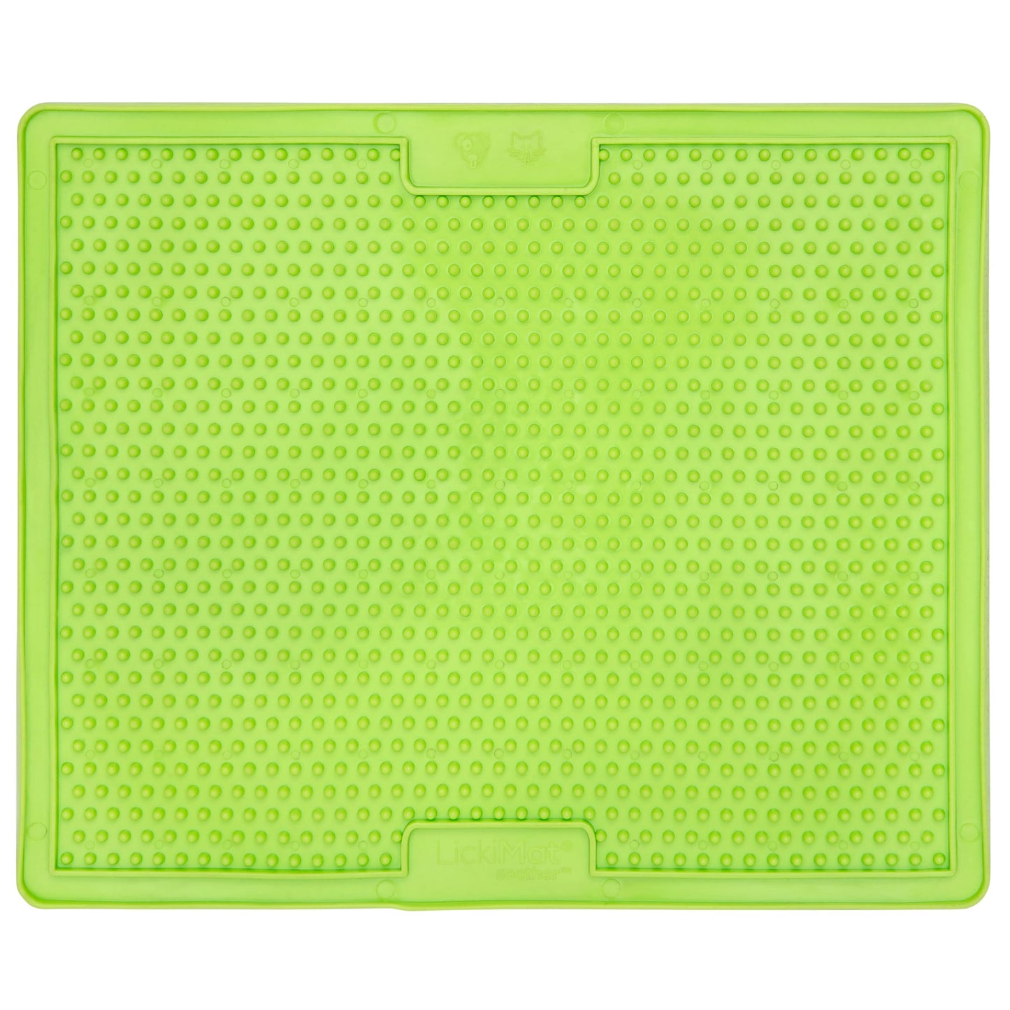LickiMat X Large Breed Soother Dog Lick Mat, Dog Calmer, Slow Feeder, Anxiety Reliever Alternative to Puzzle Toys, Slow Feeding Bowls. Use Peanut Butter, Wet, Raw, Mixed Food, Healthy Treats - Green