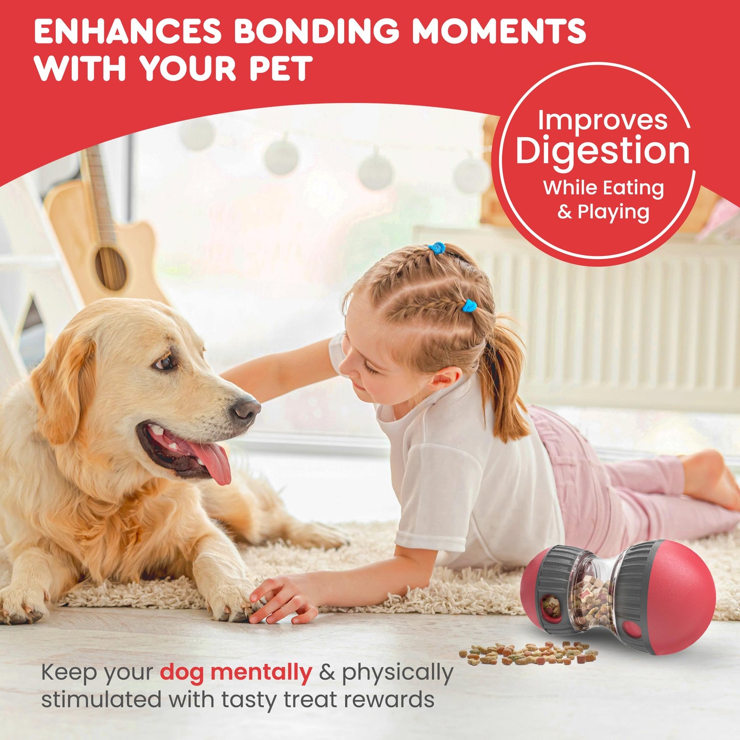 Treat Dispensing Dog Toys – Dog Puzzles for Smart Dogs – Dog Puzzle Toy for Boredom,Mental Stimulation, Enrichment and Training – Durable and Fun Almost All Breeds