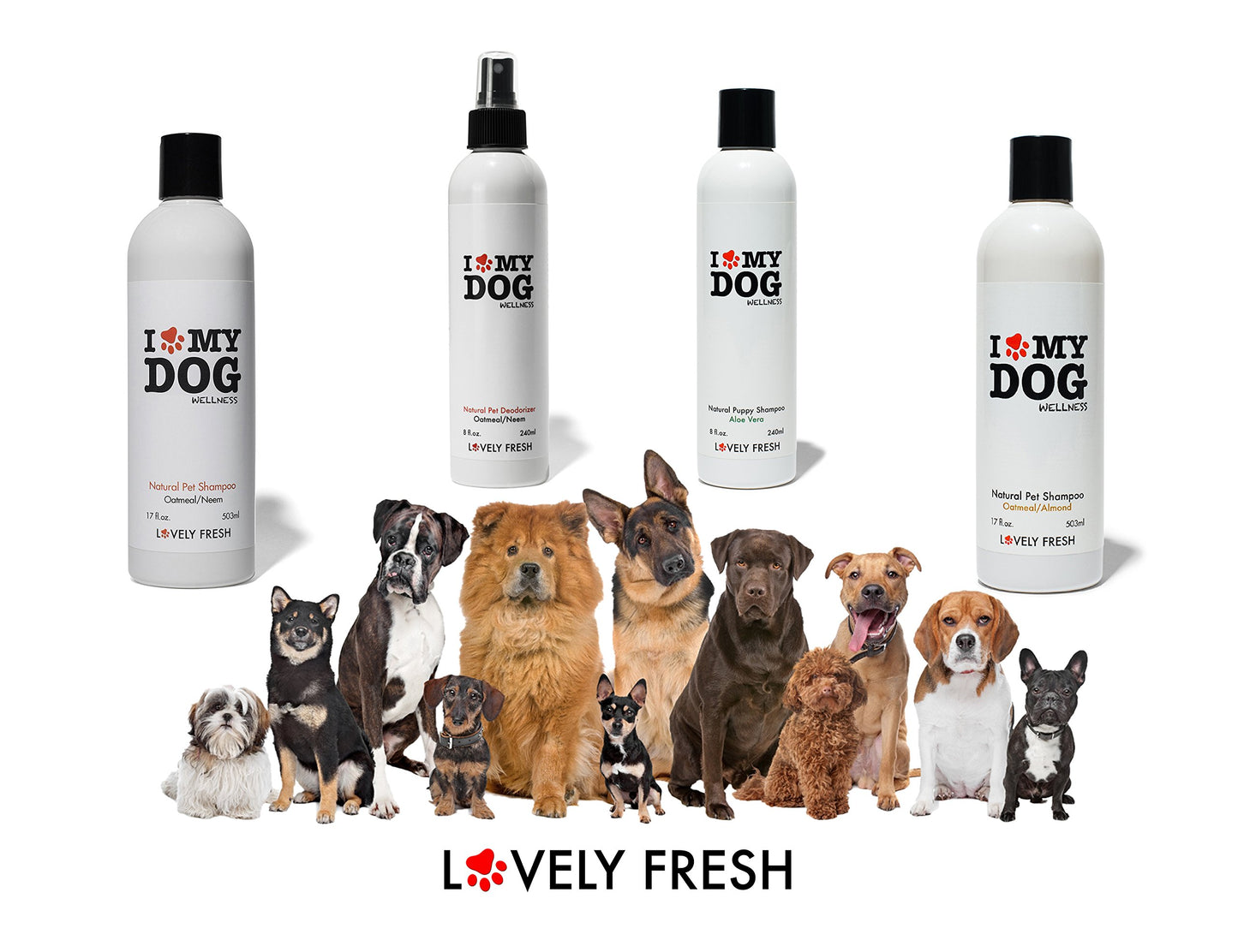 Dog Deodorizer Spray, All Natural Grooming Product with Oatmeal and Neem, Keep Your Dog Fresh and Itch Free Between Baths, Relieves Skin Irritation for Sensitive, Dry and Itchy Skin