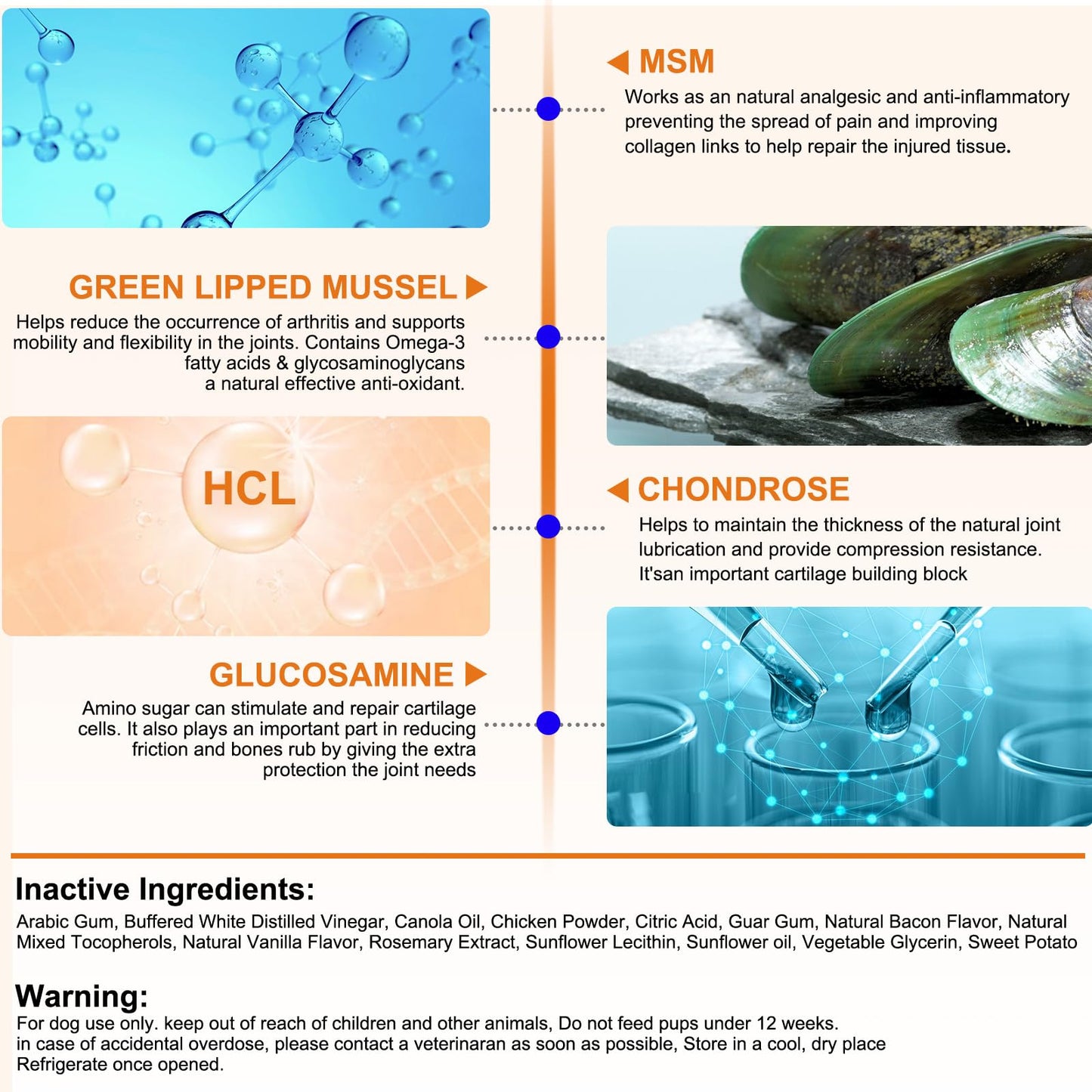 Hip and Joint Supplements Chews for Dogs, 30PCS Hip & Joint Care Tablets with Glucosamine, Chondroitin, Green-Lipped Mussels and Vitamins for Dog Joint Care (Duck Flavor)