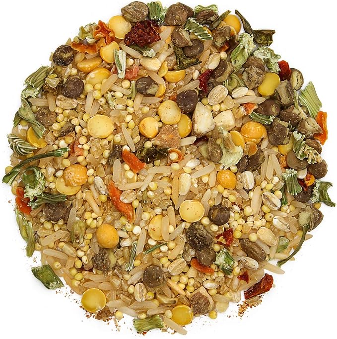Parrot Food - Parakeet & Cockatiel Food - Cooks in 3-15 min with Natural & Organic Grains, Legumes, Non-GMO Fruits, Vegetables & Health-Oriented Spices