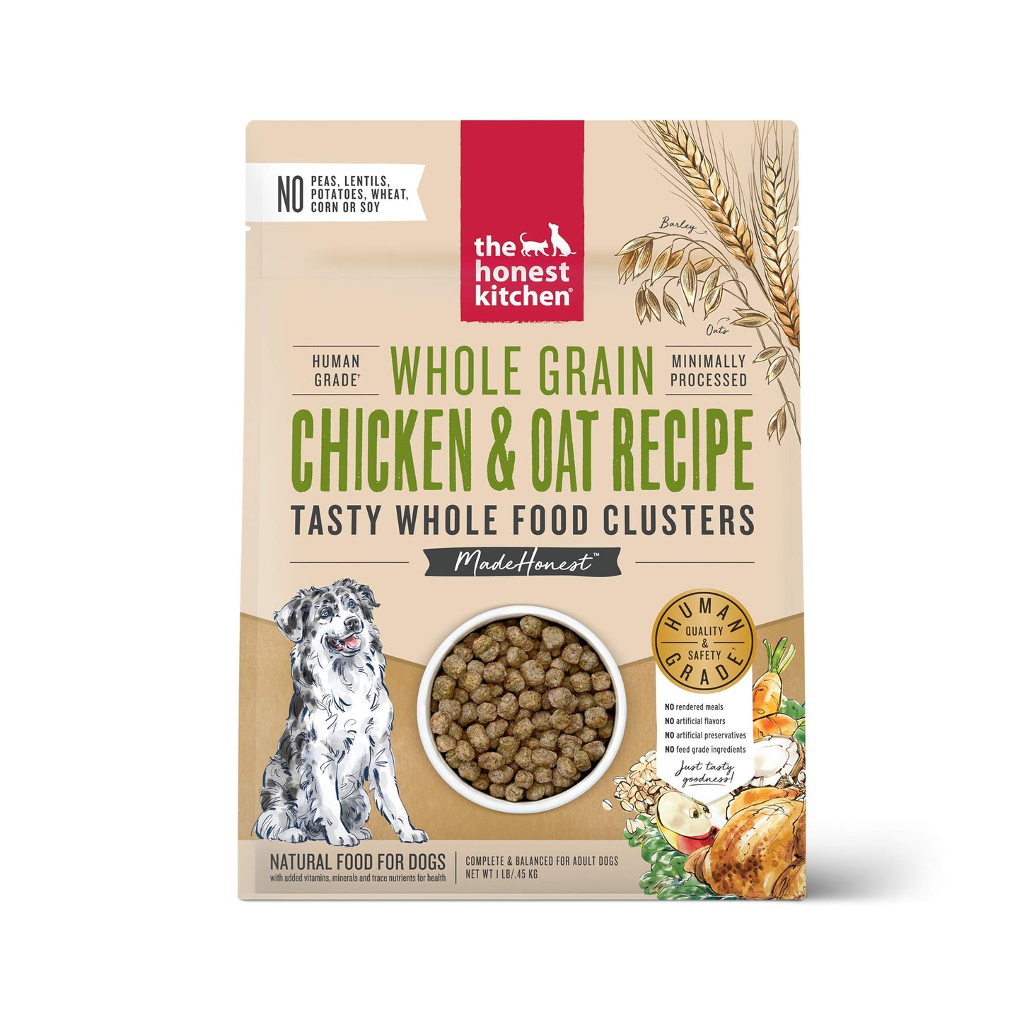 ACANA Wholesome Grains Dry Dog Food Free-Run Poultry & Grains Recipe 32lb Bag