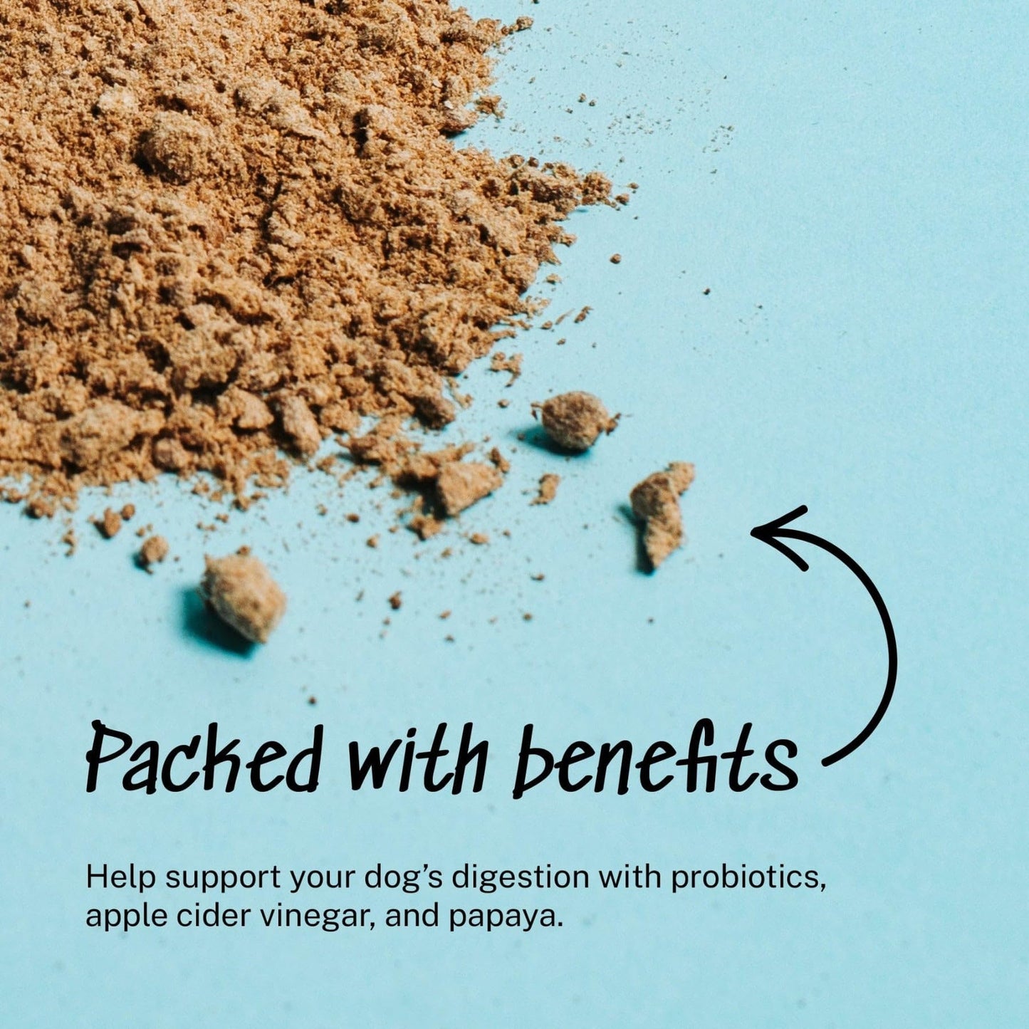 Yummers Premium Digestive Supplement for Dogs, Daily Probiotic Supplements, Elk Recipe, 8 oz. - All-Natural Freeze-Dried Dog Food Supplement Toppers - Flavor Dog Food Topper for Digestive Health