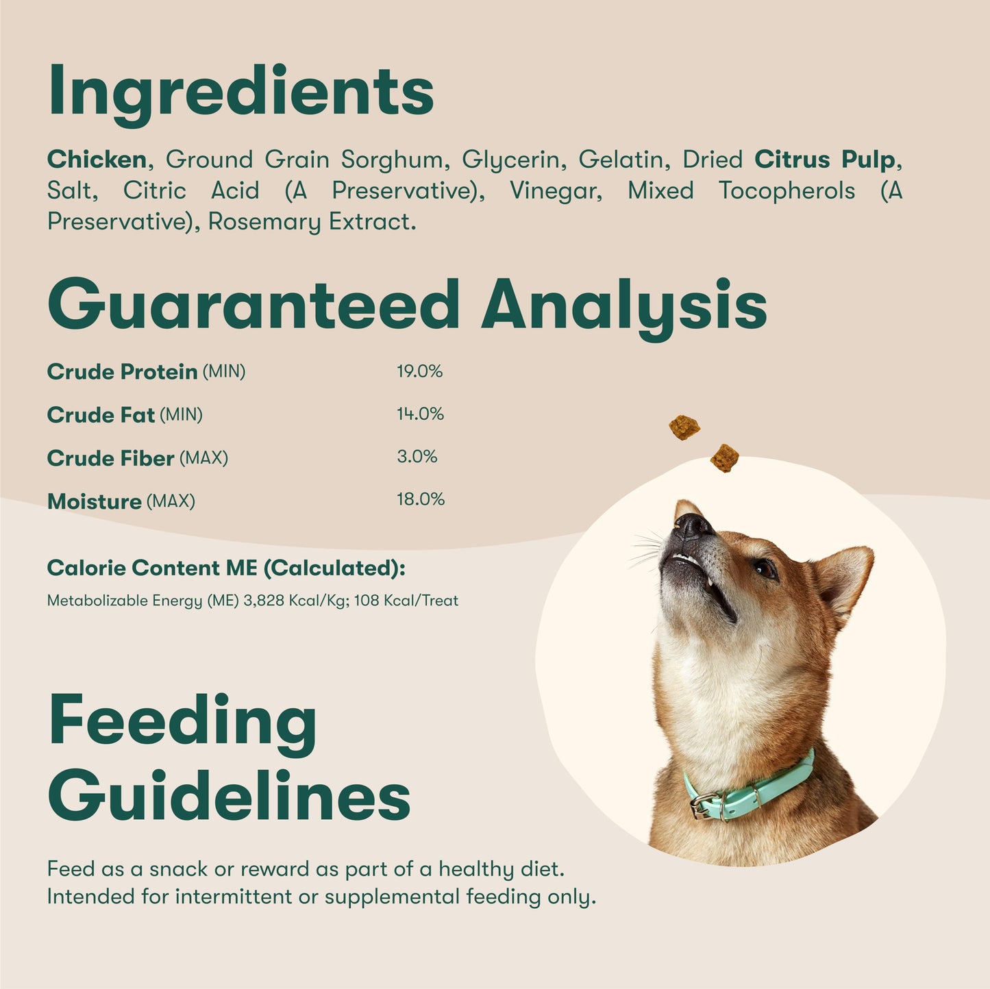 Jinx Chicken & Banana Training Treats for Dogs and Puppies, Low-Calorie, All Natural, Slow-Smoked Real Chicken, No Fillers 4oz, 6 Pack