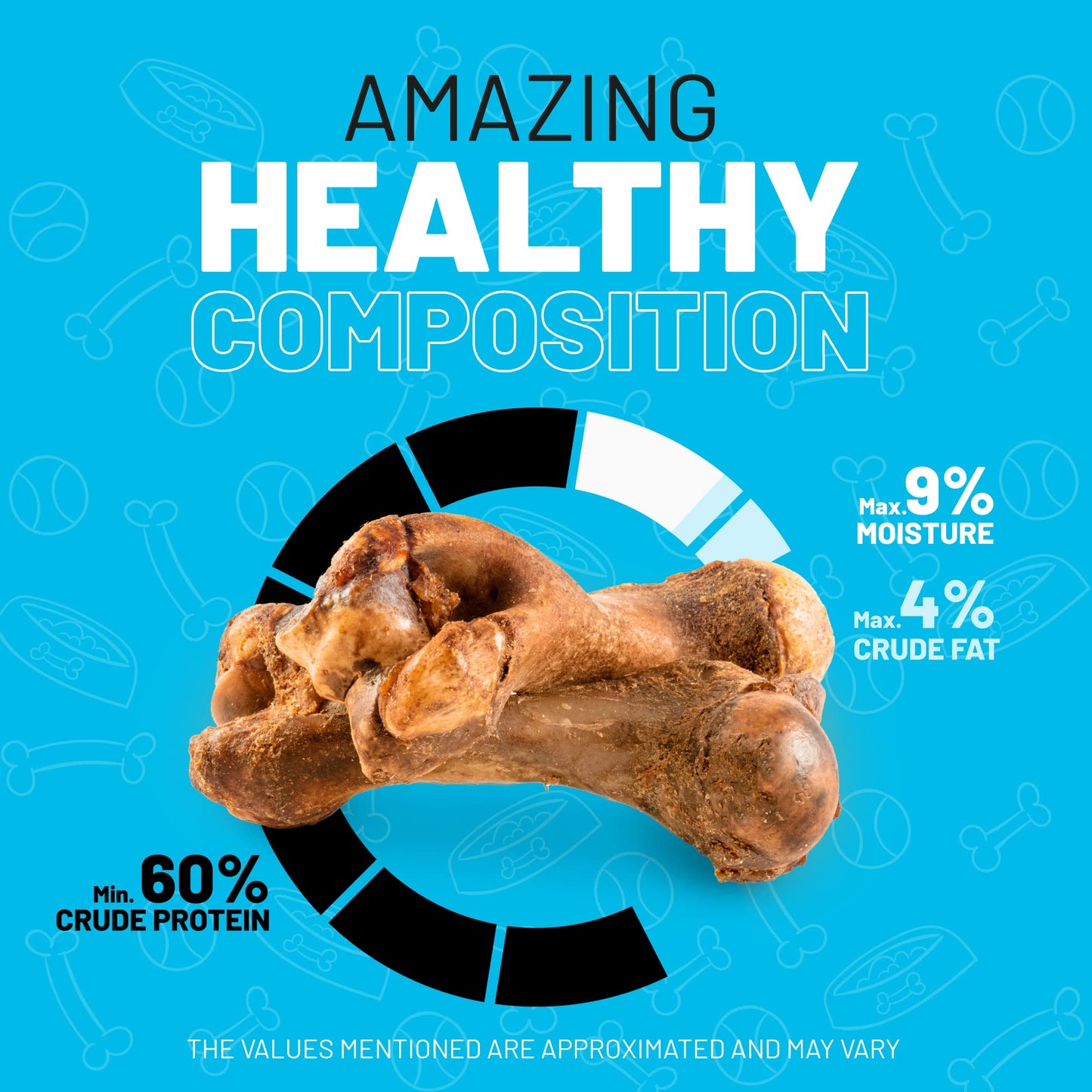 Sitka Farms Pork Femur Premium Dog Bones - 10 Count - Real Smoked Meaty Bones for Medium and Large Dogs - Alternative to Bully Sticks - Teeth Cleaner for Aggressive Chewers