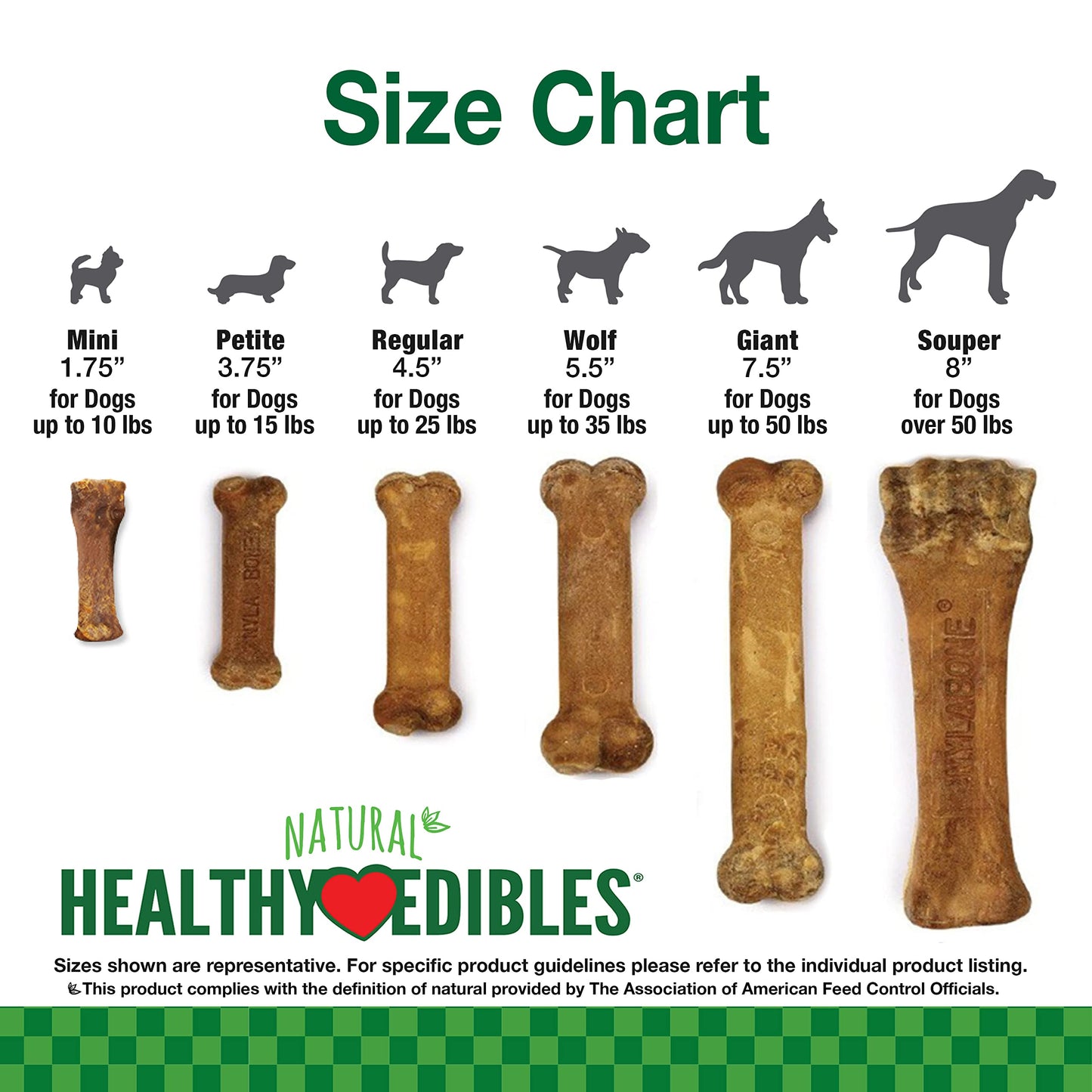 Nylabone Healthy Edibles Natural Dog Chews Long Lasting Chew Treats for Dogs, Roast Beef Flavor, X-Small/Petite (2 Count)