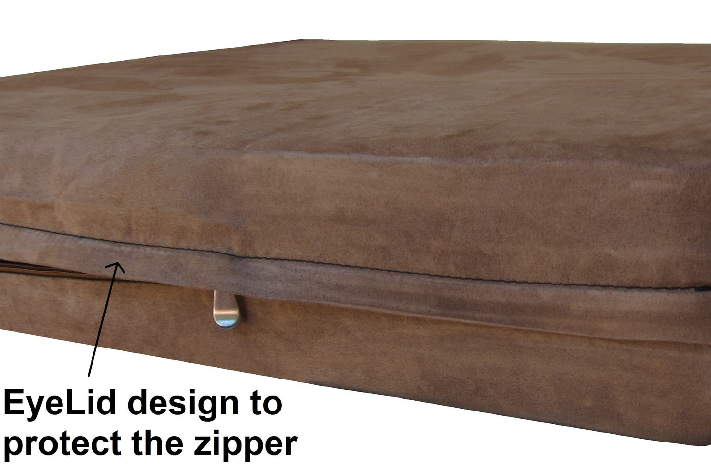 Dogbed4less Extra Large True Orthopedic Gel Memory Foam Dog Bed, Waterproof Liner and Durable Brown Cover, XL 47X29X4 Inch Fit 48"X30" Crate