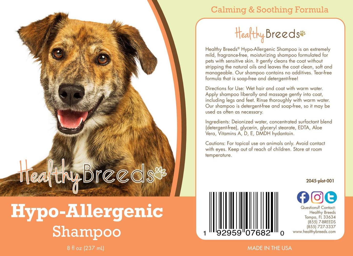 Healthy Breeds Whippet Hypo-Allergenic Shampoo 8 oz