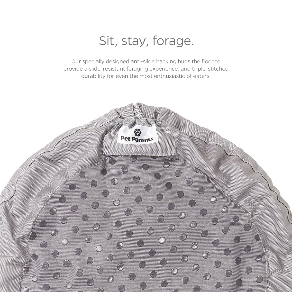Pet Parents Forager Bowls, Slow Feeder Dog Bowls with SoftSnout & Non-Slip Backing Technology, Dog Feeder Mat & Snuffle Mat for Large Dogs and Small Dogs (Forest Modern Grey)