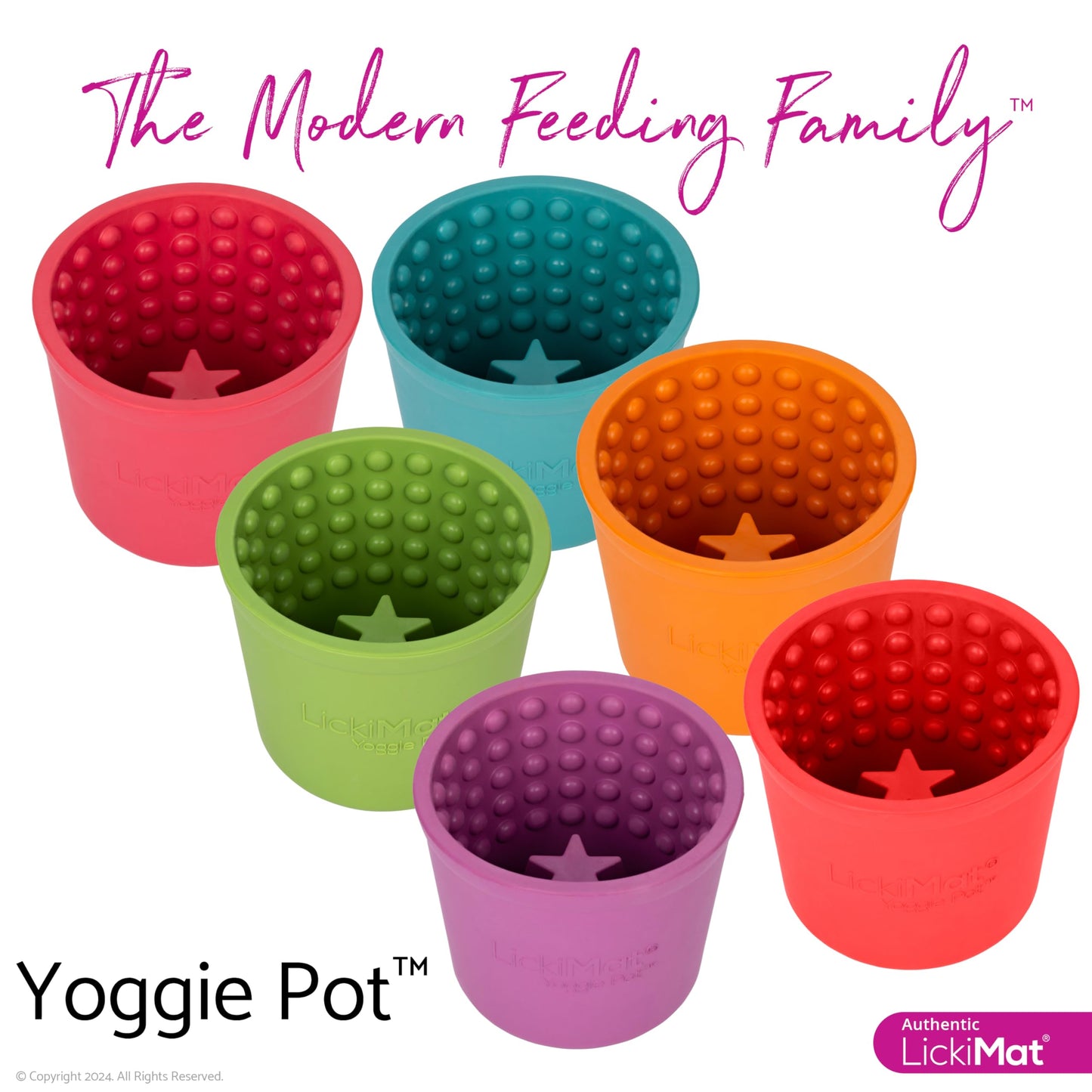 LICKIMAT Yoggie Pot – Distraction, Fun and Enrichment. Long Lasting Rubber Licking Treat Dispenser for All Dog Sizes and Slow Feeder for Small Dogs - Turquoise