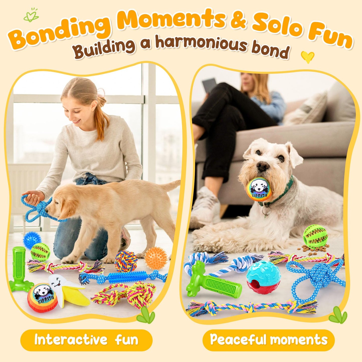 Brightkins Touchdown Time! Treat Puzzle - Enrichment Puzzle Toys for Dogs Mental Stimulation, Gift for Puppies