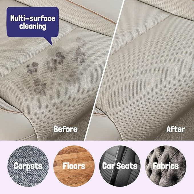Sunny & Honey Carpet Cleaner & Odor Remover Spray - 128 Fl Oz, Light Lavender Scent - Enzyme Cleaner for Dog Urine & Cat Pee - Pet Stain Remover - Urine Odor Eliminator