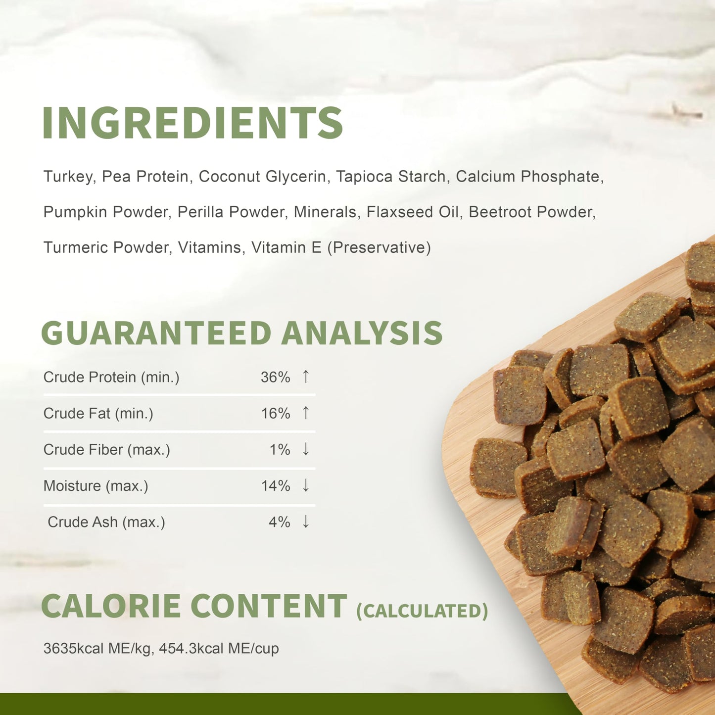 Herz Air-Dried Dog Food – U.S.A Turkey Breast Recipe 2 lb, Single Pure-Meat, Grain Free, All Natural, High Protein, Limited Ingredients