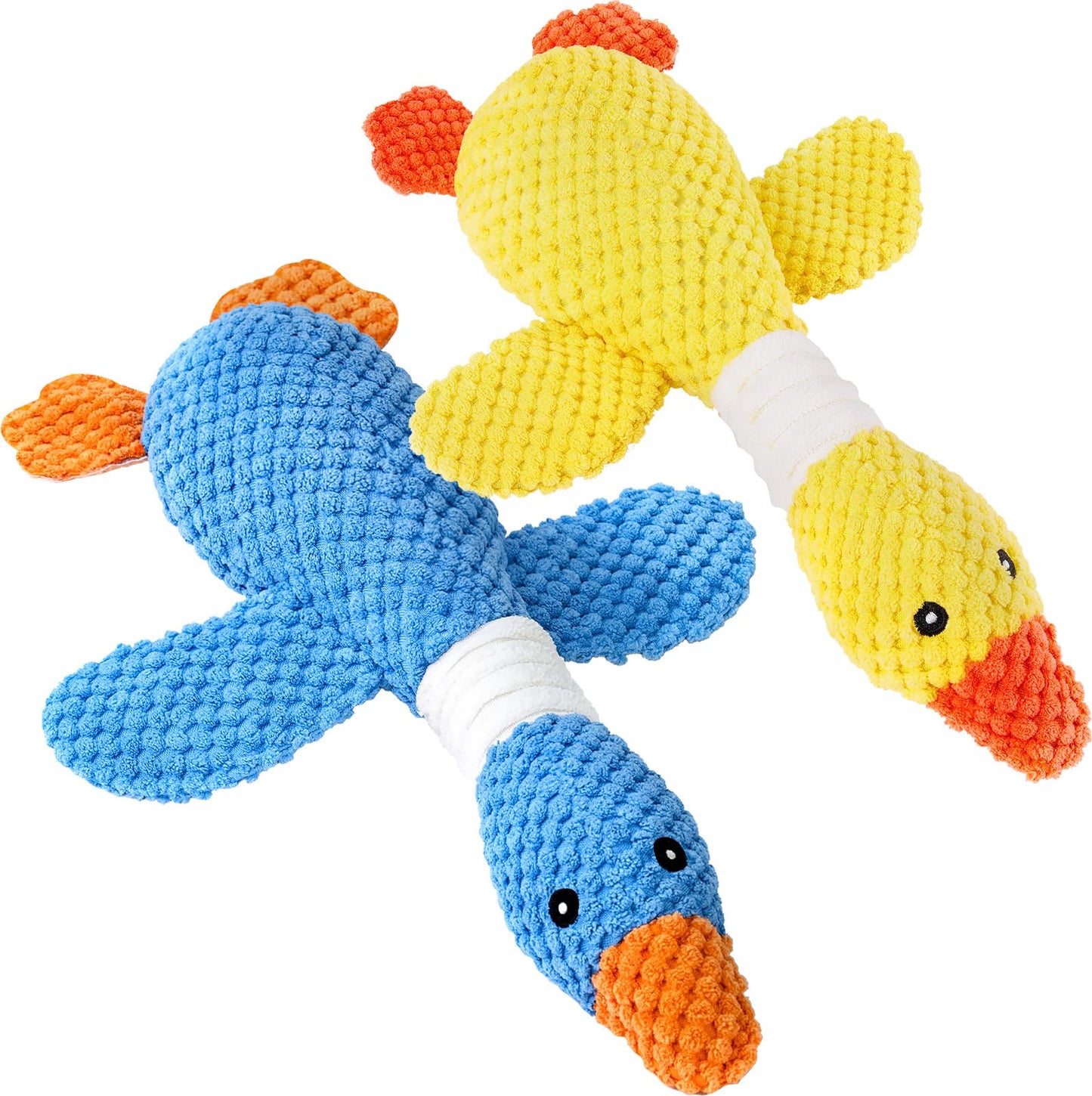 Vitscan Upgraded Goose Durable Dog Toys for Aggressive Chewers Small Medium Large Breed/Dog Chew Toy Crinkle Squeaky Plush Dog Puppy Chew Toys for Teething/Interactive Dog Toys