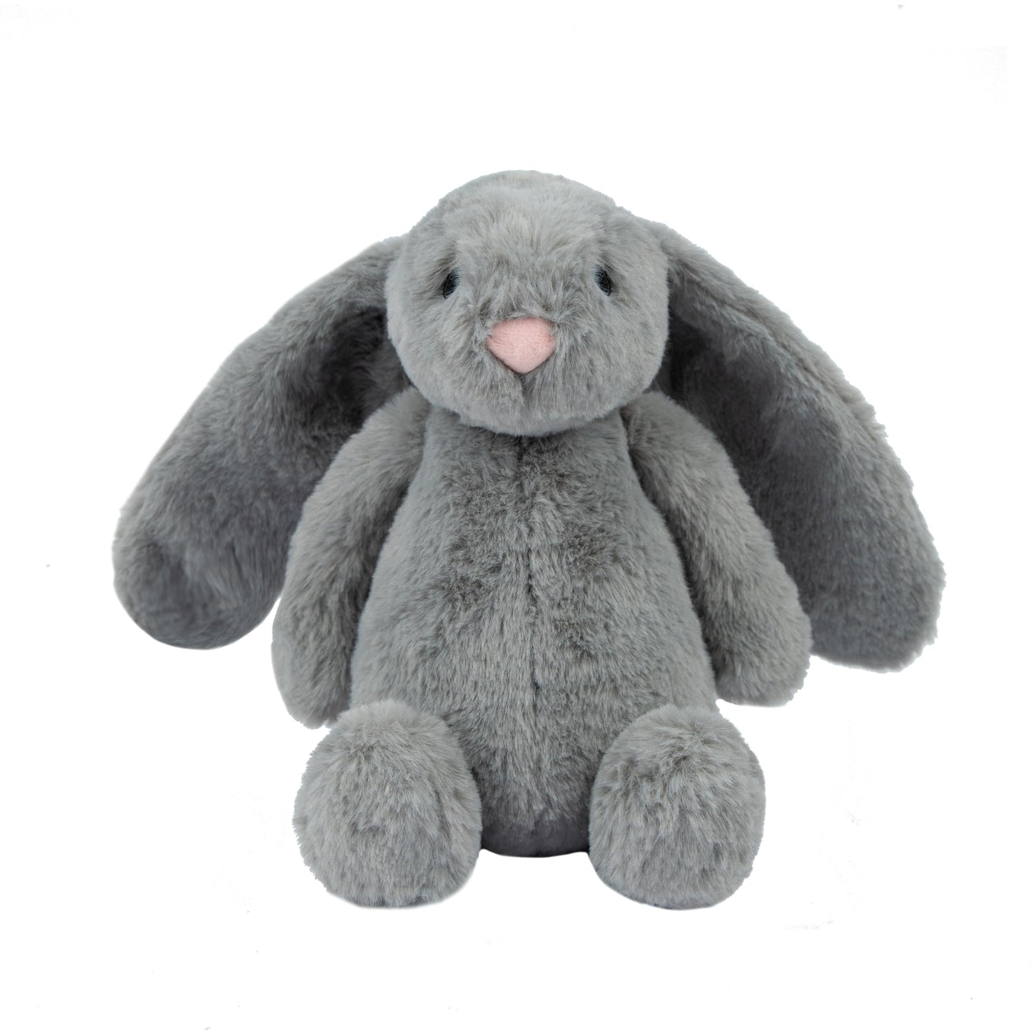 Best Pet Supplies Interactive Bunny Buddy Dog Toy with Crinkle and Squeaky Enrichment for Small and Medium Breed Puppies or Dogs, Cute and Plush - Bunny (Gray)