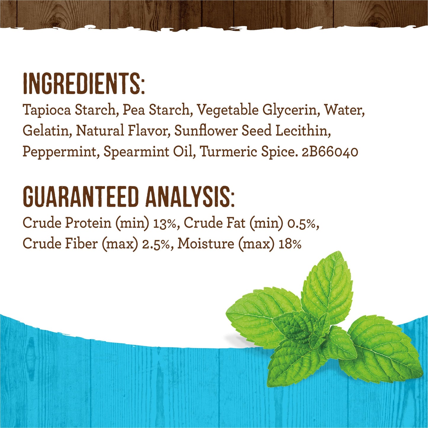 Merrick Fresh Kisses Natural Dental Chews Toothbrush Treat Shape Infused with Real Mint for Tiny Dogs 5-15 Lbs - 106 ct. Box